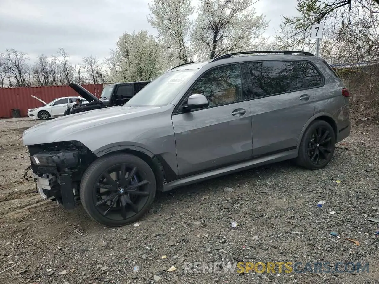 1 fotografías del automóvil dañado 5UX23EM08R9V63747 BMW X7 2024
