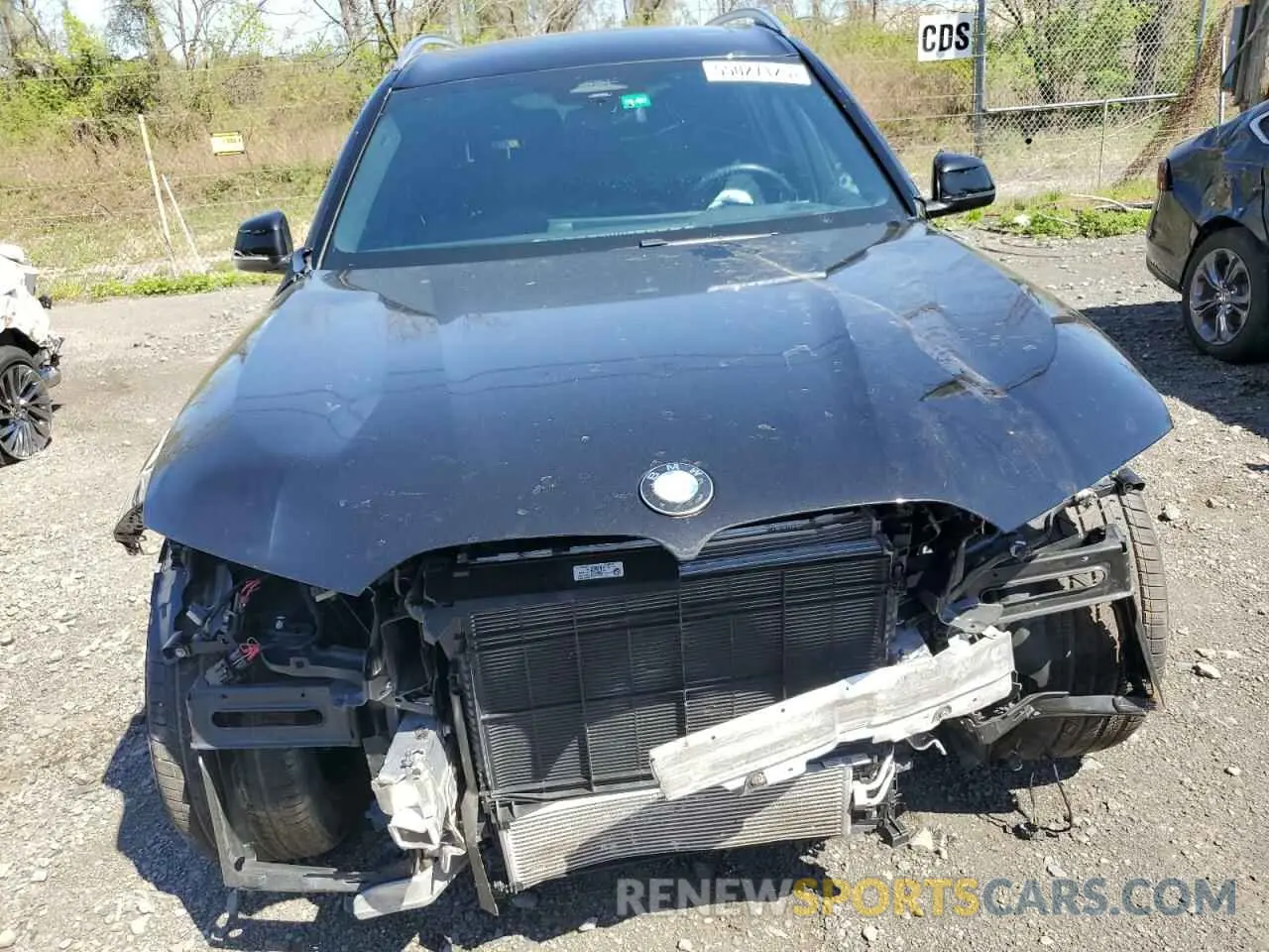 5 fotografías del automóvil dañado 5UX23EM09R9T85217 BMW X7 2024
