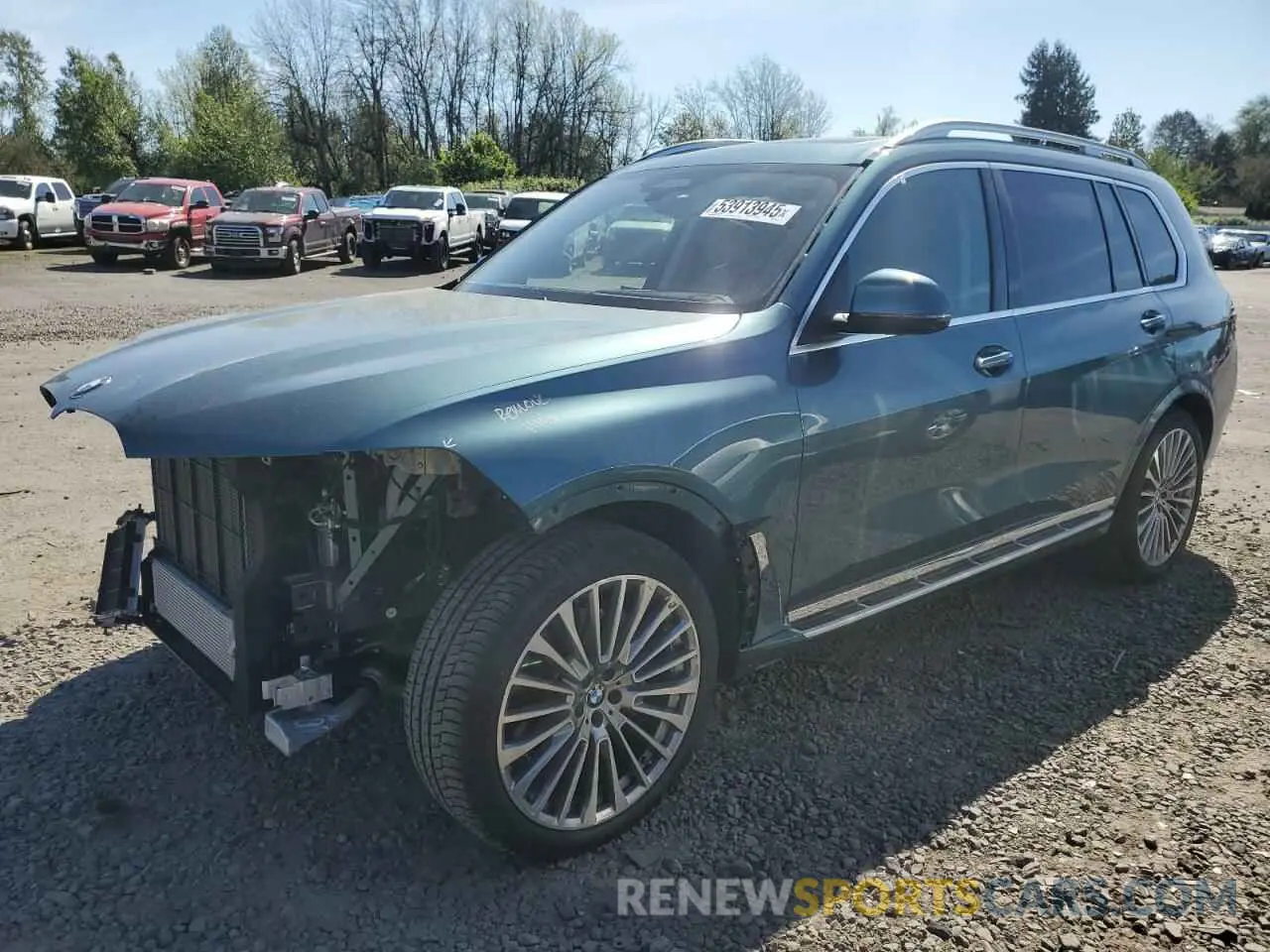 1 fotografías del automóvil dañado 5UX23EM01S9W56339 BMW X7 2025