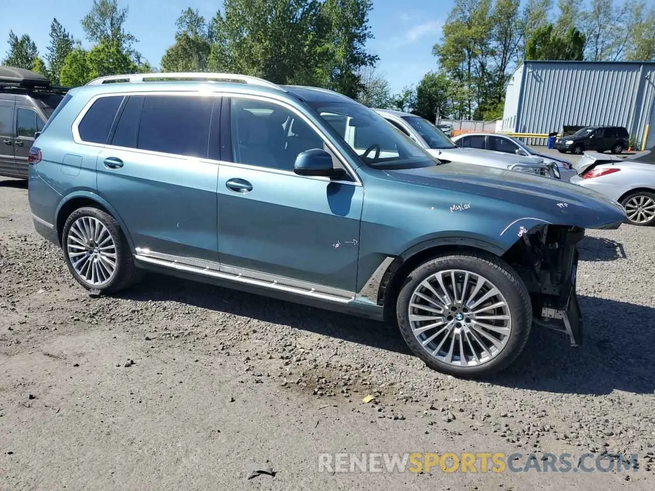 4 fotografías del automóvil dañado 5UX23EM01S9W56339 BMW X7 2025