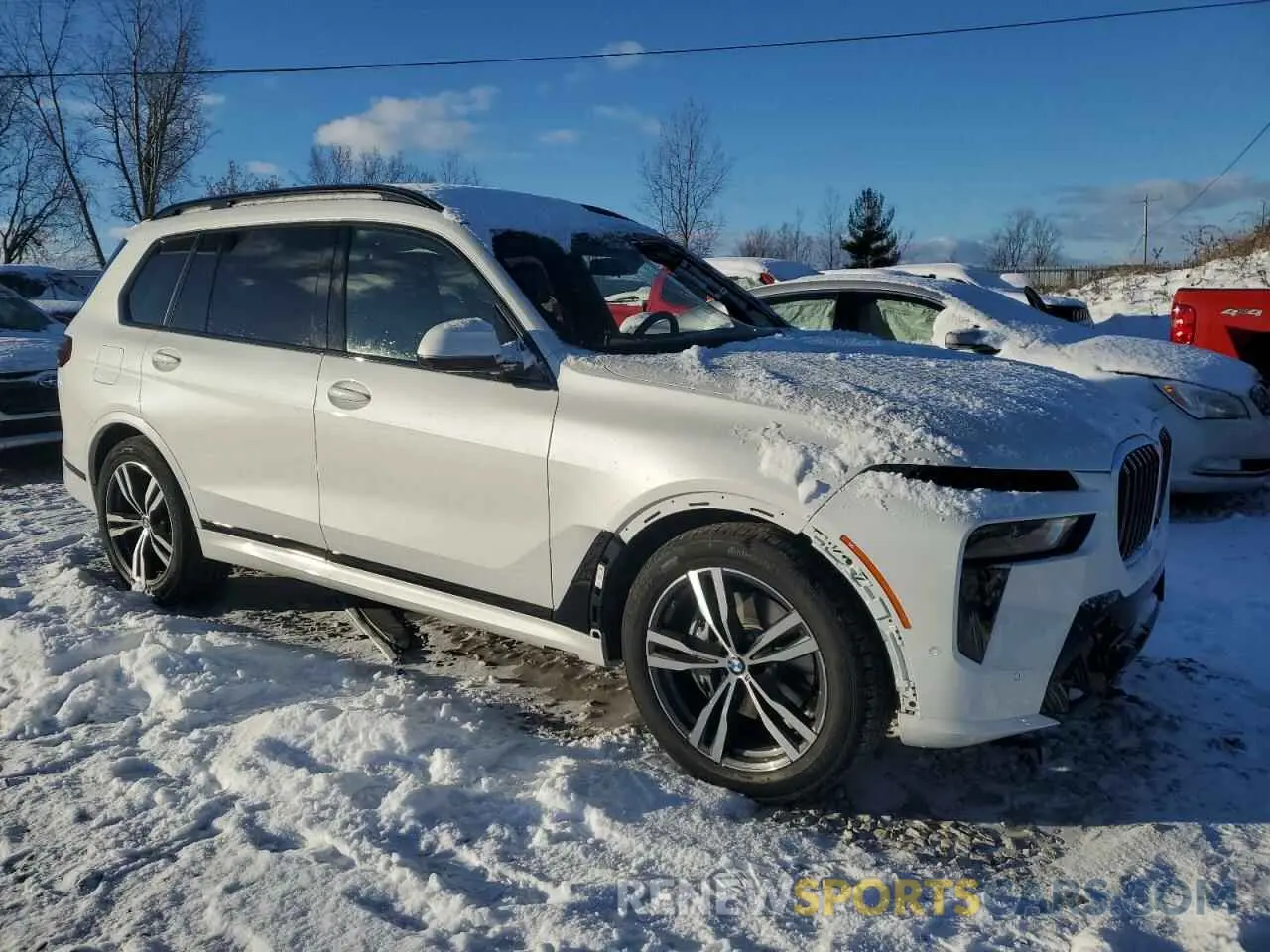 4 fotografías del automóvil dañado 5UX23EM02S9Y40785 BMW X7 2025