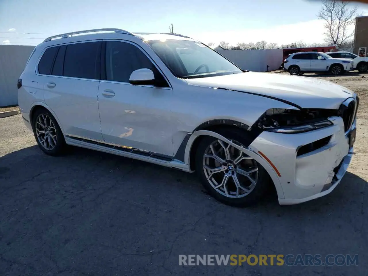 4 fotografías del automóvil dañado 5UX23EM04S9W36022 BMW X7 2025