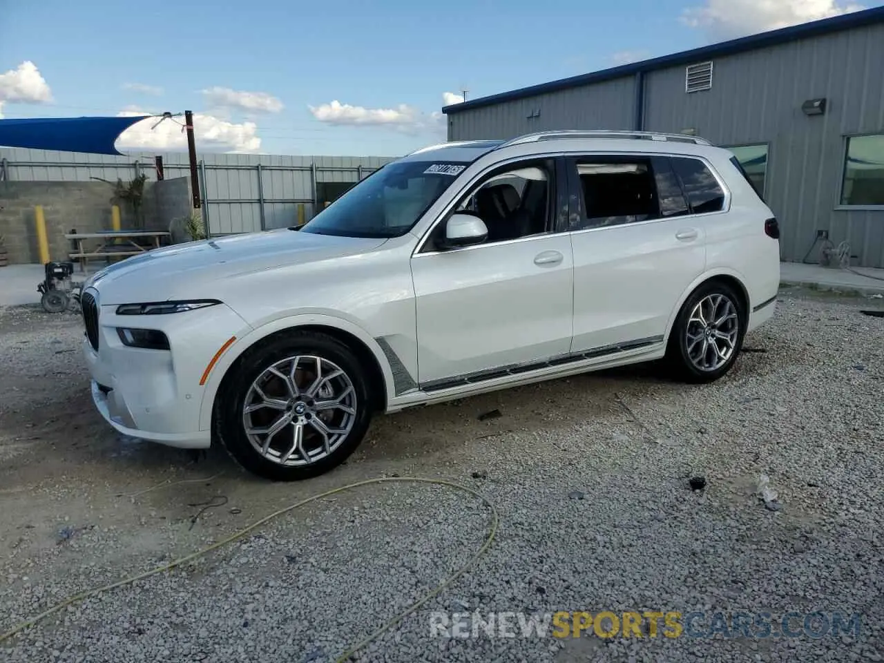 1 fotografías del automóvil dañado 5UX23EM09S9W38073 BMW X7 2025