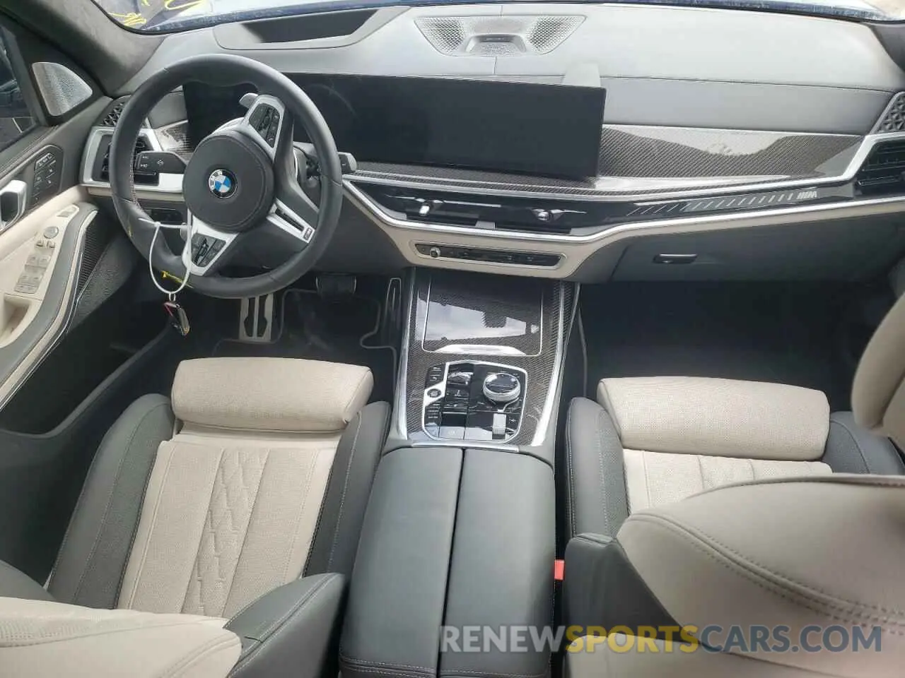8 fotografías del automóvil dañado 5UX33EM01P9S00787 BMW X7 M60I 2023