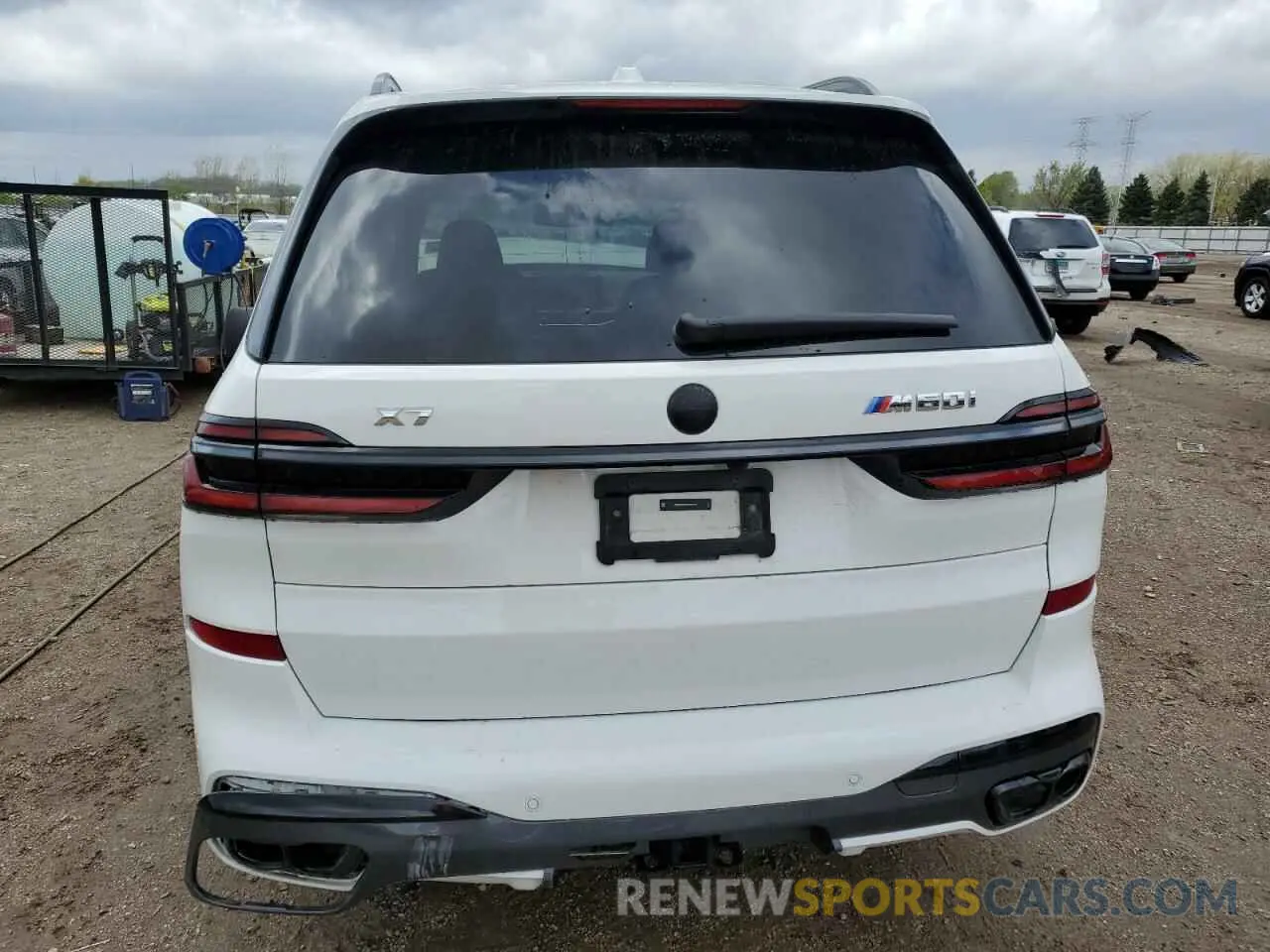 6 fotografías del automóvil dañado 5UX33EM04S9W66870 BMW X7 M60I 2025