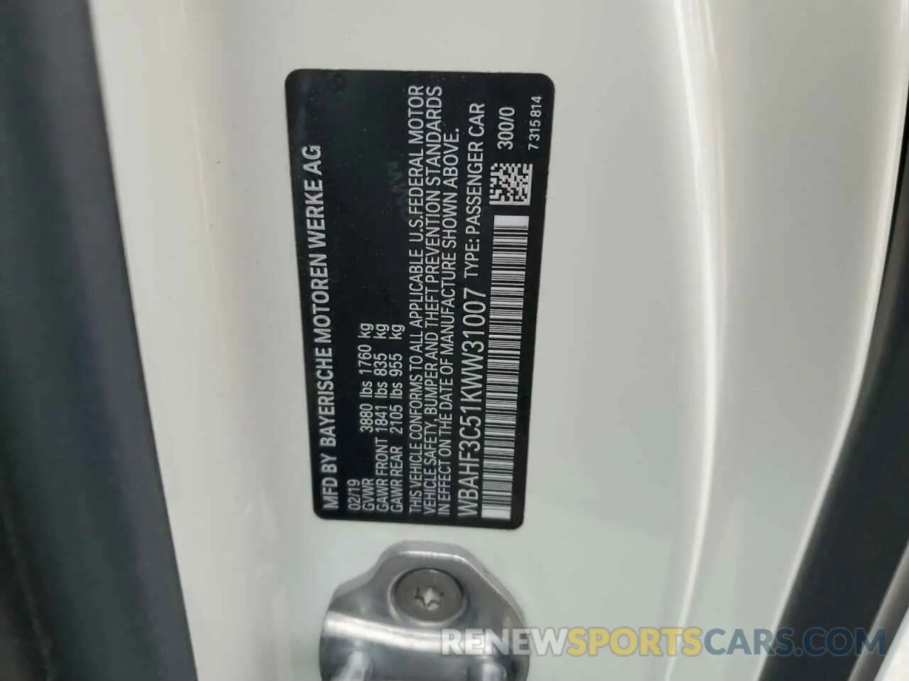 12 fotografías del automóvil dañado WBAHF3C51KWW31007 BMW Z4 2019