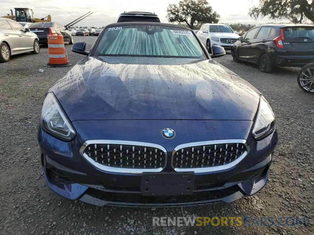 5 fotografías del automóvil dañado WBAHF3C08LWW61434 BMW Z4 2020