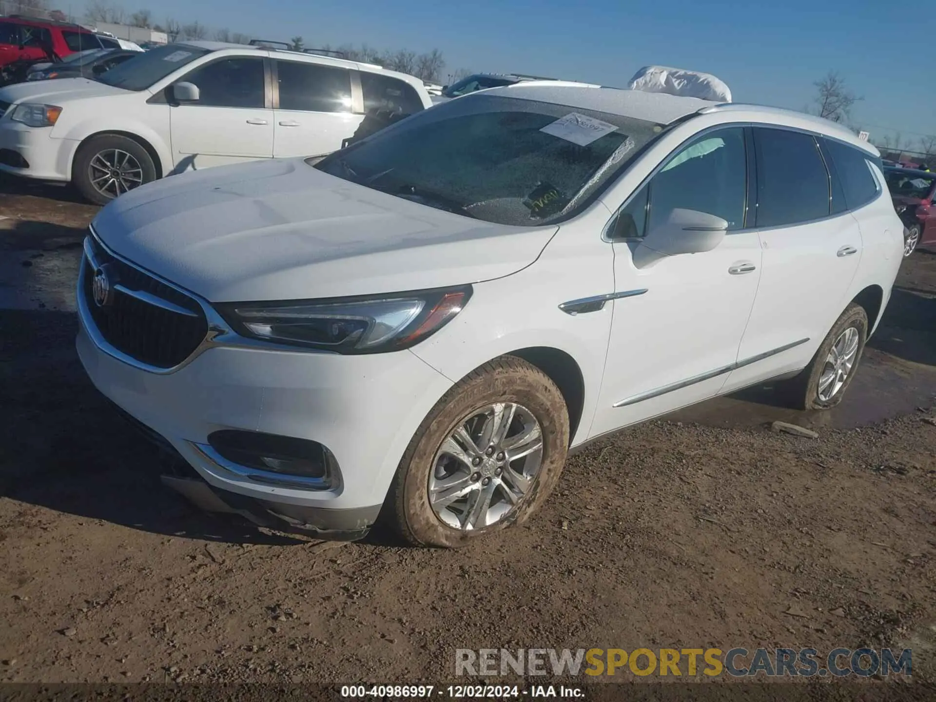 2 fotografías del automóvil dañado 5GAERBKW8MJ146916 BUICK ENCLAVE 2021