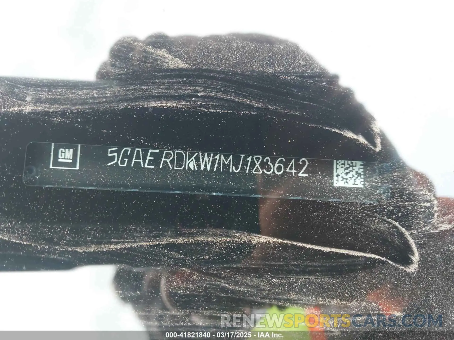 9 fotografías del automóvil dañado 5GAERDKW1MJ183642 BUICK ENCLAVE 2021