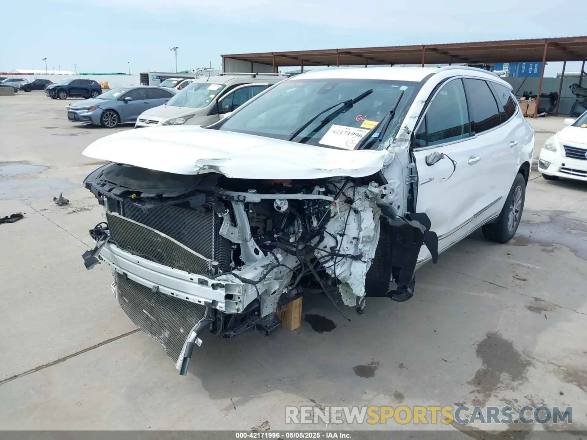 2 fotografías del automóvil dañado 5GAERBKW6NJ113463 BUICK ENCLAVE 2022