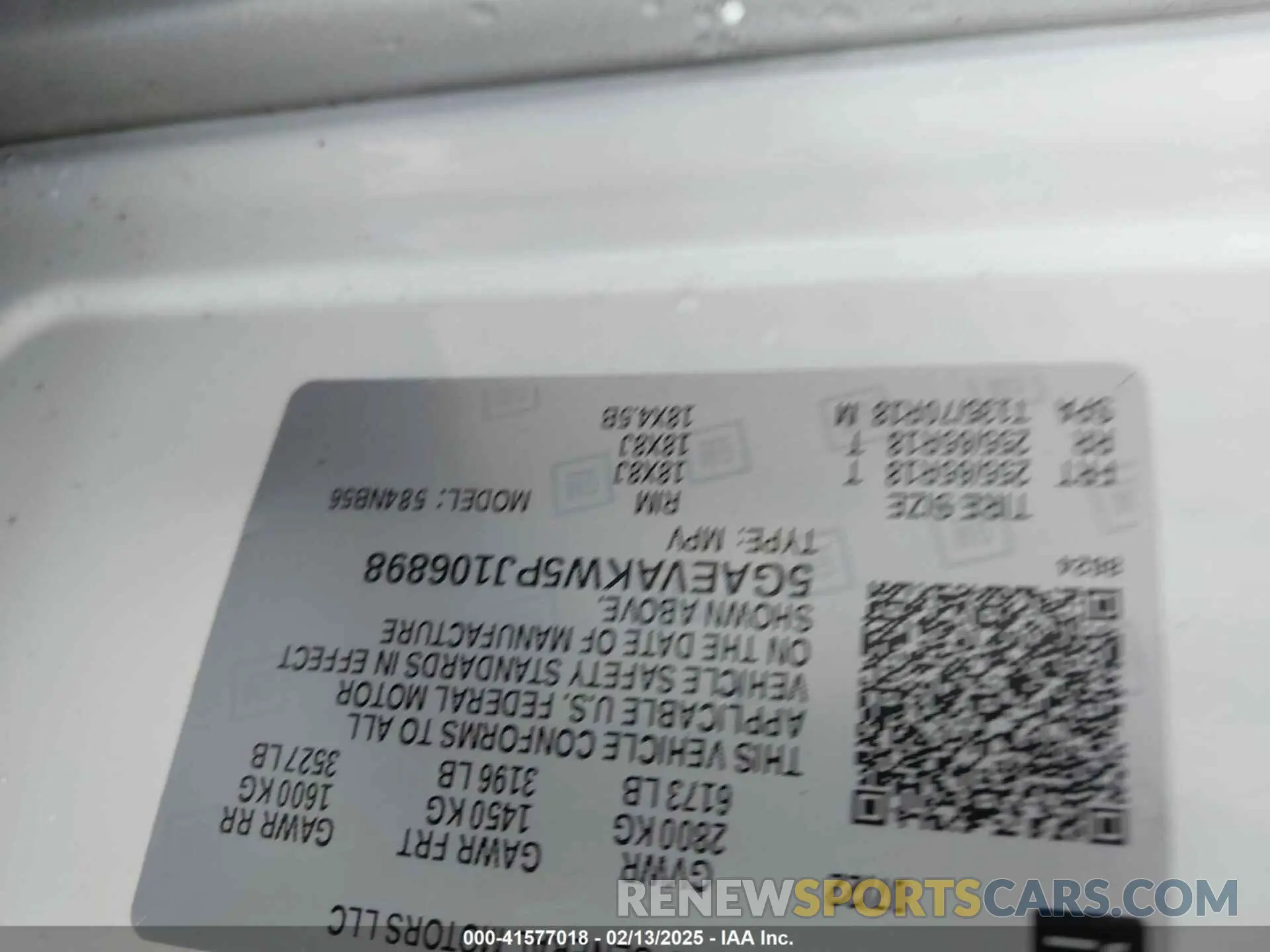9 fotografías del automóvil dañado 5GAEVAKW5PJ106898 BUICK ENCLAVE 2023