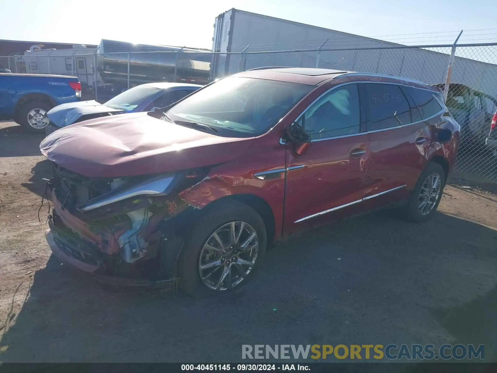 2 fotografías del automóvil dañado 5GAEVAKW5PJ227754 BUICK ENCLAVE 2023