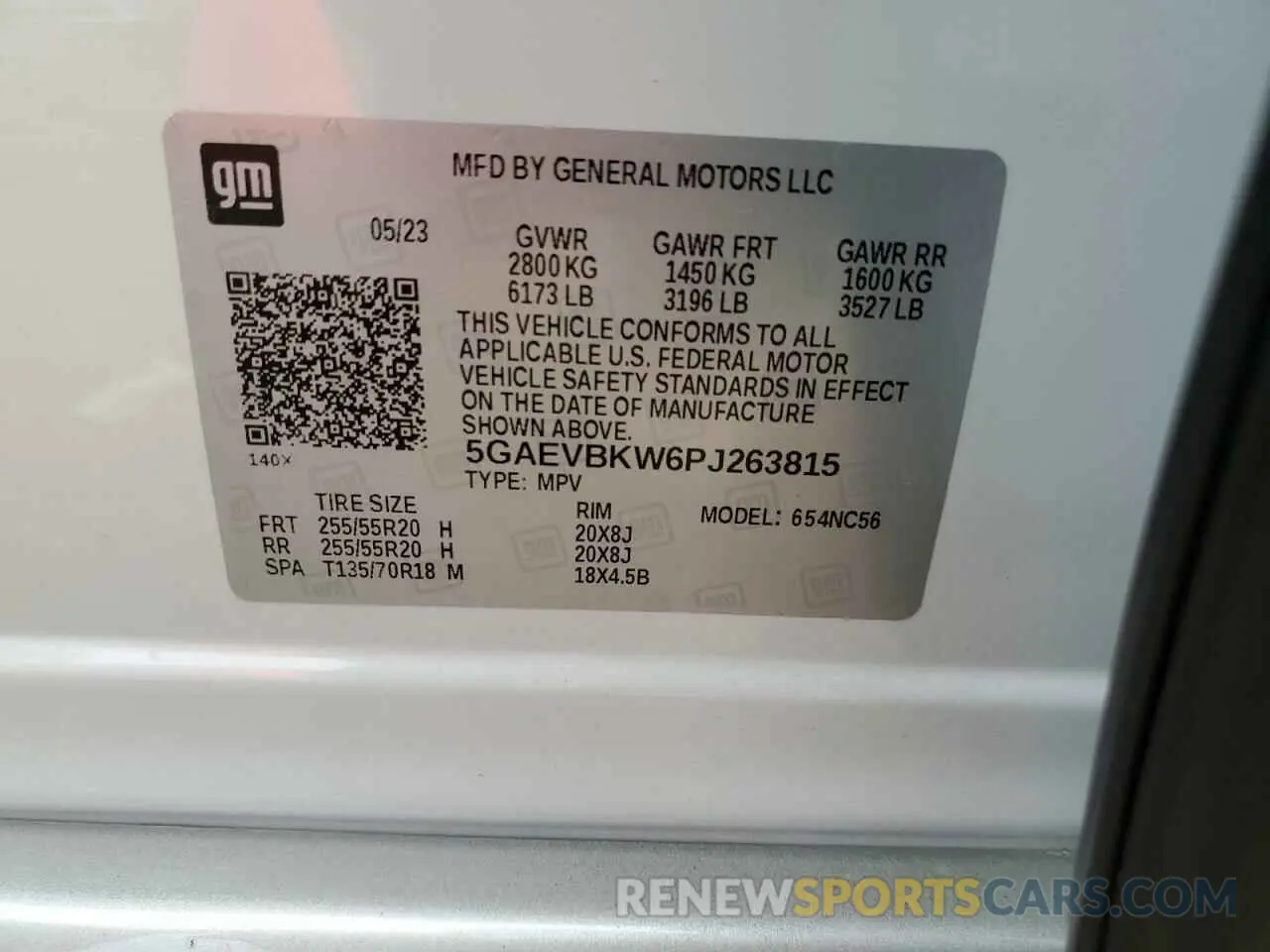 13 fotografías del automóvil dañado 5GAEVBKW6PJ263815 BUICK ENCLAVE 2023