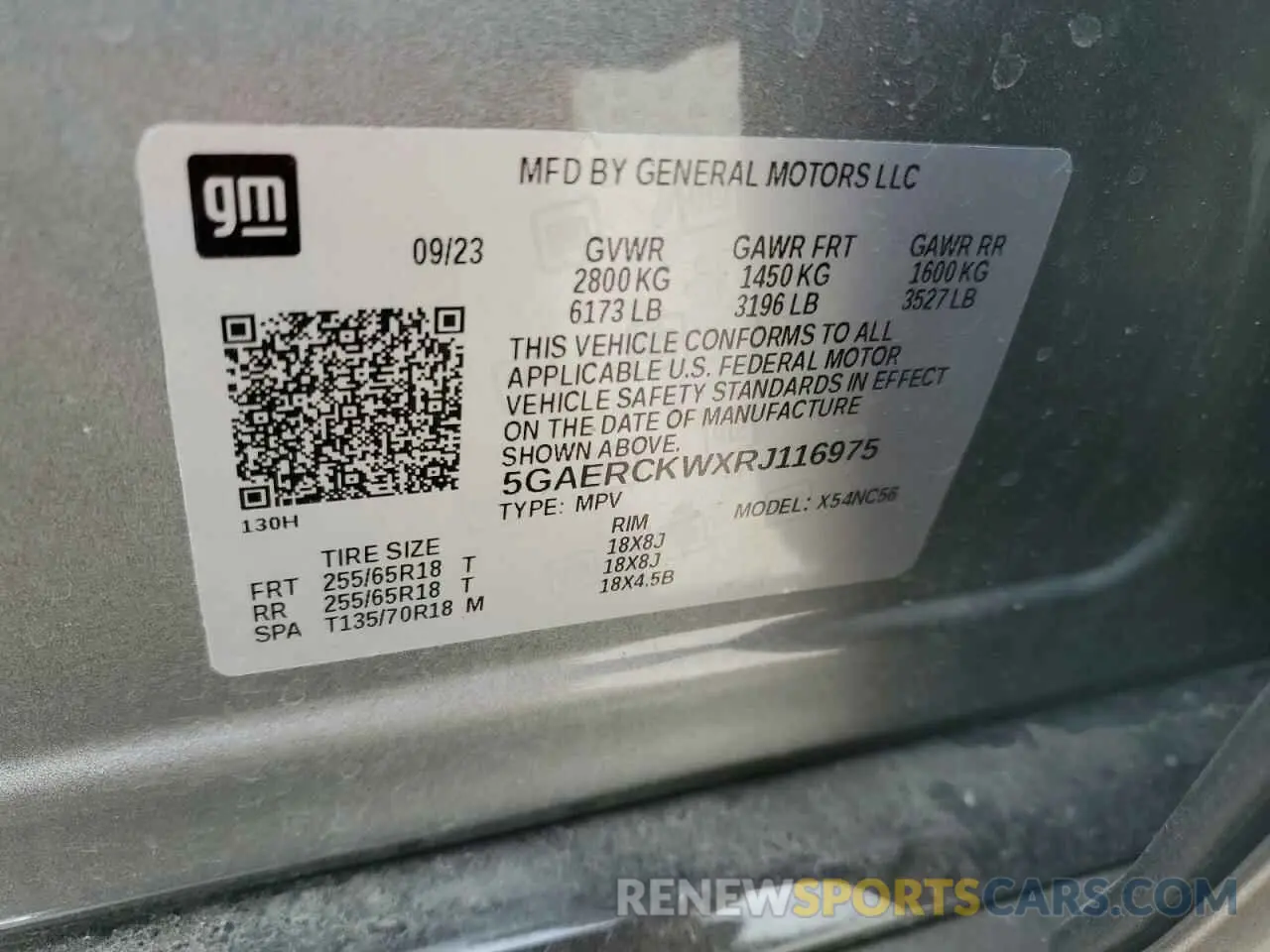 14 fotografías del automóvil dañado 5GAERCKWXRJ116975 BUICK ENCLAVE 2024