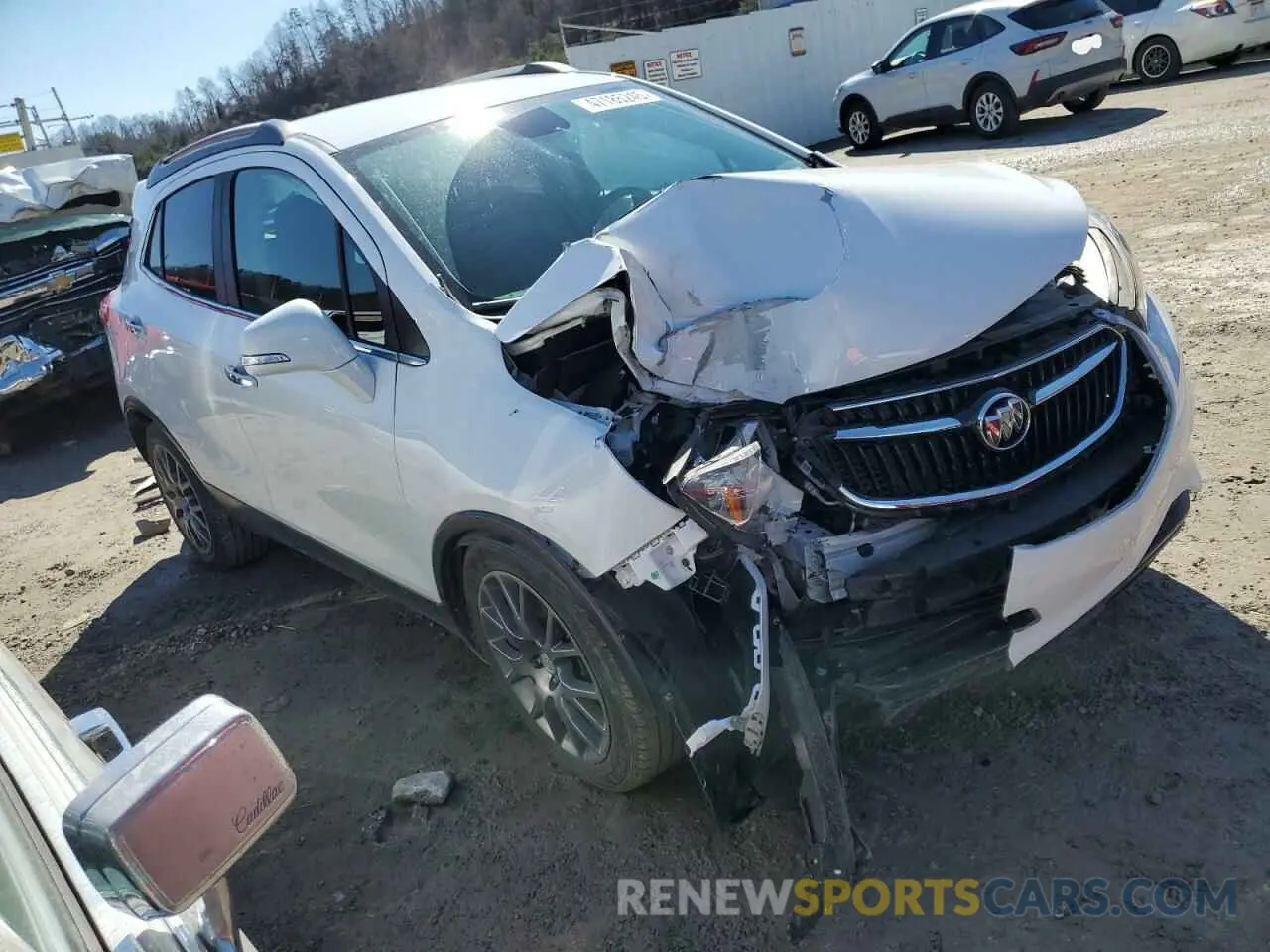 4 fotografías del automóvil dañado KL4CJ1SB3KB944911 BUICK ENCORE 2019
