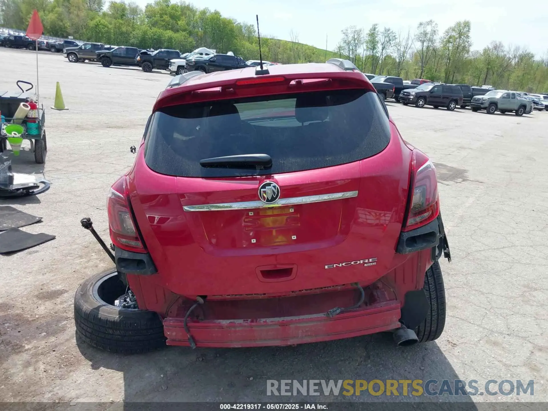 15 fotografías del automóvil dañado KL4CJ2SB1KB783027 BUICK ENCORE 2019