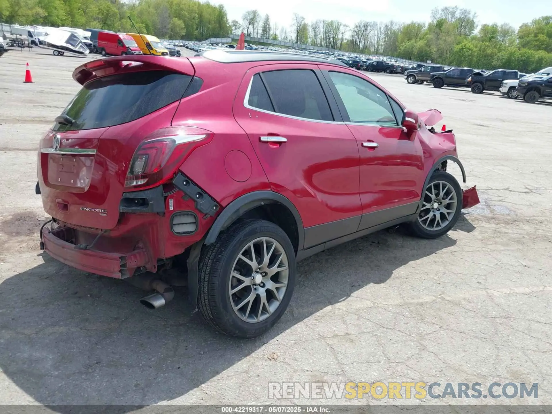 4 fotografías del automóvil dañado KL4CJ2SB1KB783027 BUICK ENCORE 2019