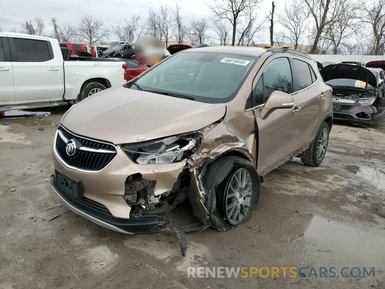 1 fotografías del automóvil dañado KL4CJ2SB9KB852398 BUICK ENCORE 2019