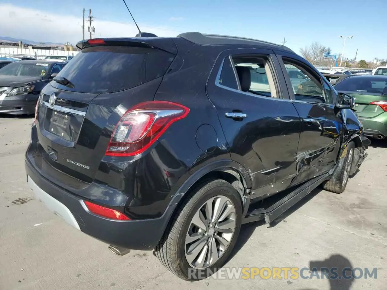 3 fotografías del automóvil dañado KL4CJASB0KB701153 BUICK ENCORE 2019