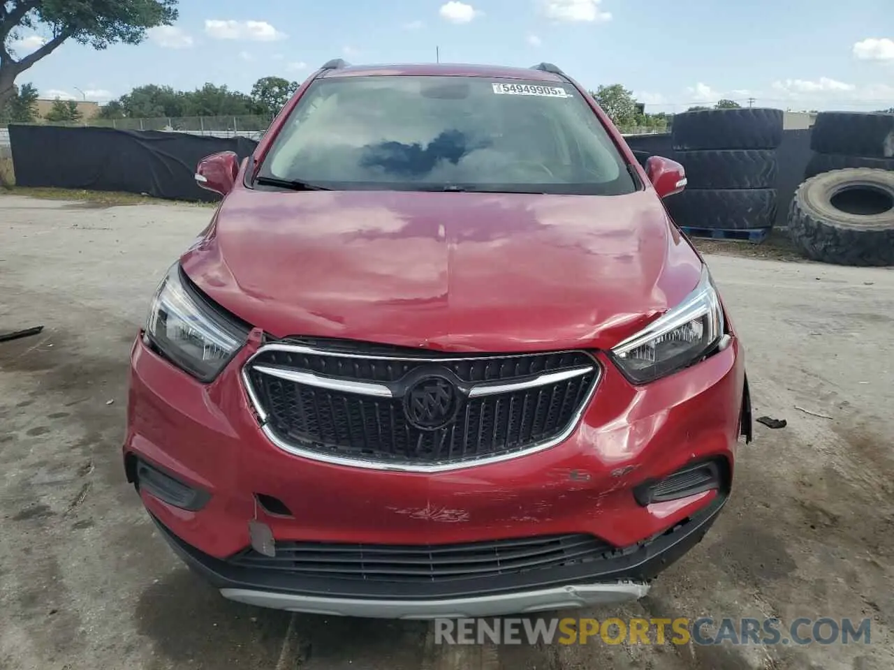5 fotografías del automóvil dañado KL4CJASB1KB712890 BUICK ENCORE 2019