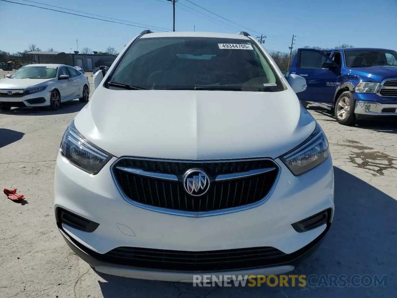 5 fotografías del automóvil dañado KL4CJASB1KB780090 BUICK ENCORE 2019