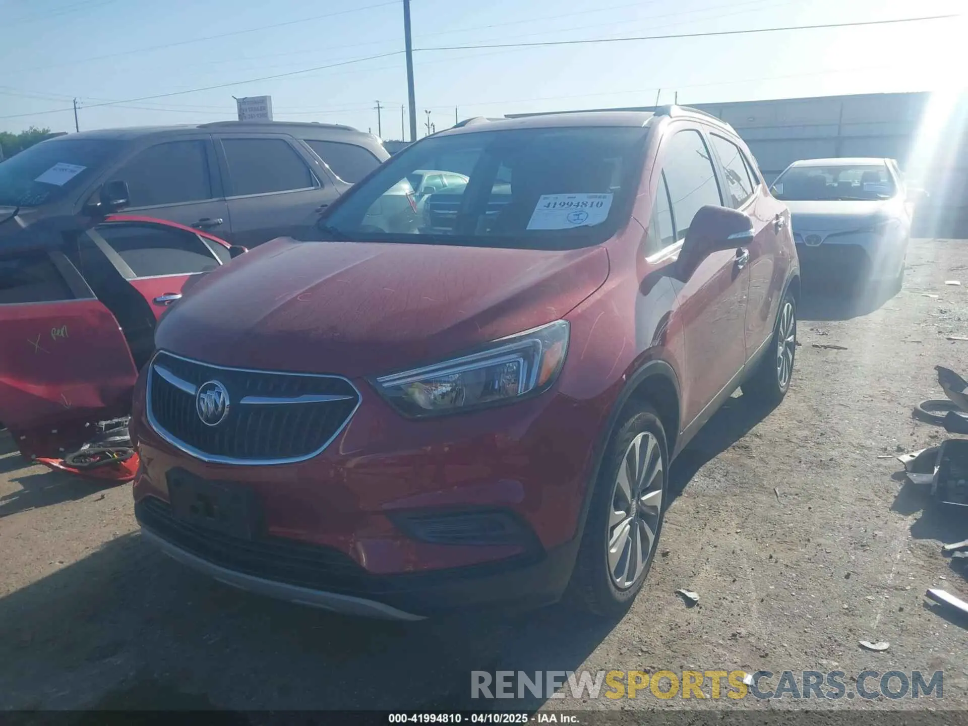 2 fotografías del automóvil dañado KL4CJASB3KB717038 BUICK ENCORE 2019
