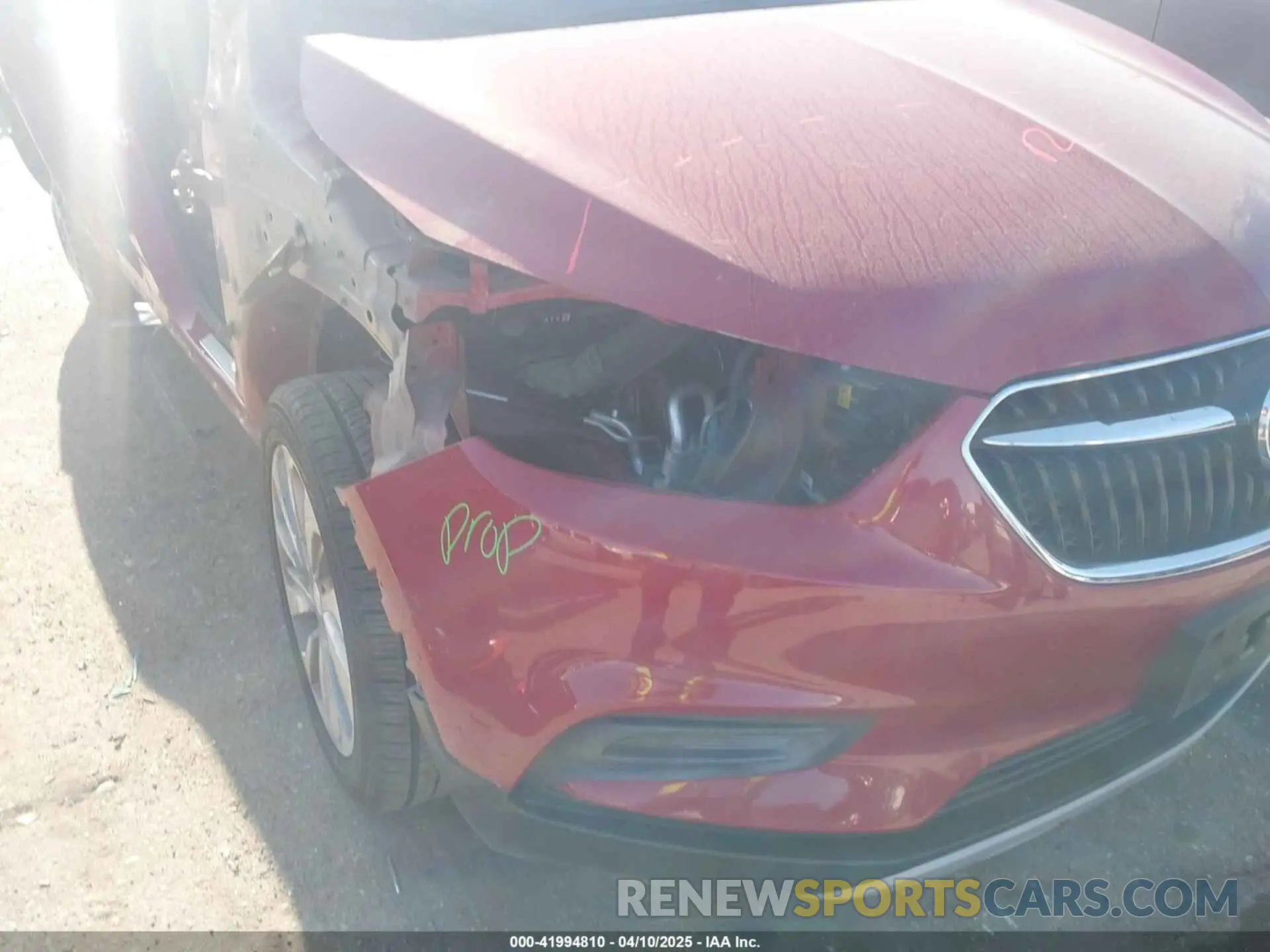 6 fotografías del automóvil dañado KL4CJASB3KB717038 BUICK ENCORE 2019