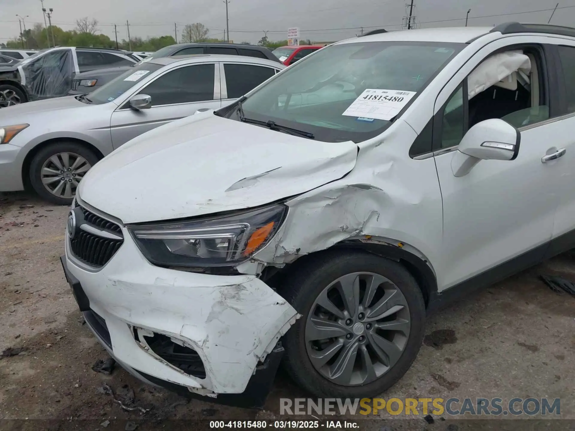 6 fotografías del automóvil dañado KL4CJASB3KB841777 BUICK ENCORE 2019
