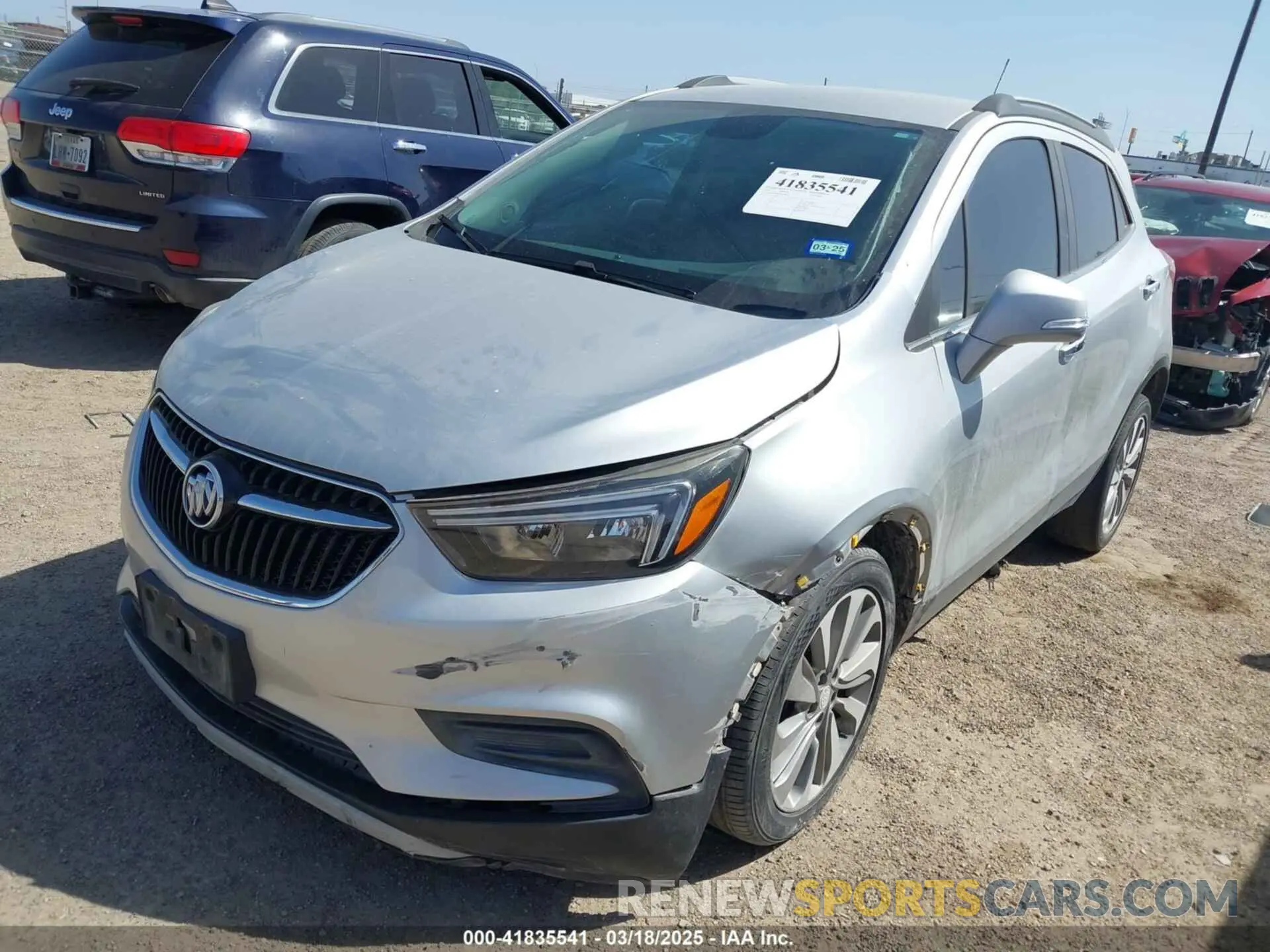 2 fotografías del automóvil dañado KL4CJASB4KB709627 BUICK ENCORE 2019