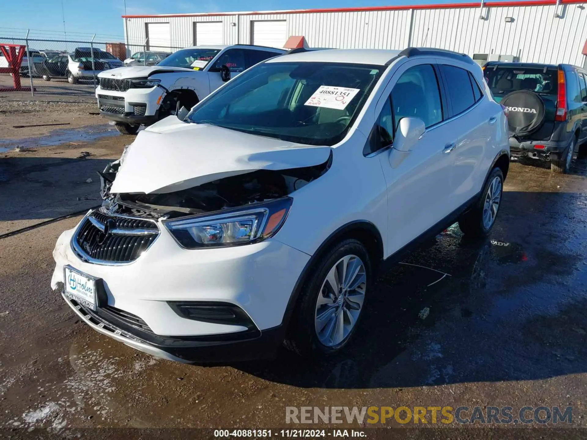 2 fotografías del automóvil dañado KL4CJASB4KB897596 BUICK ENCORE 2019