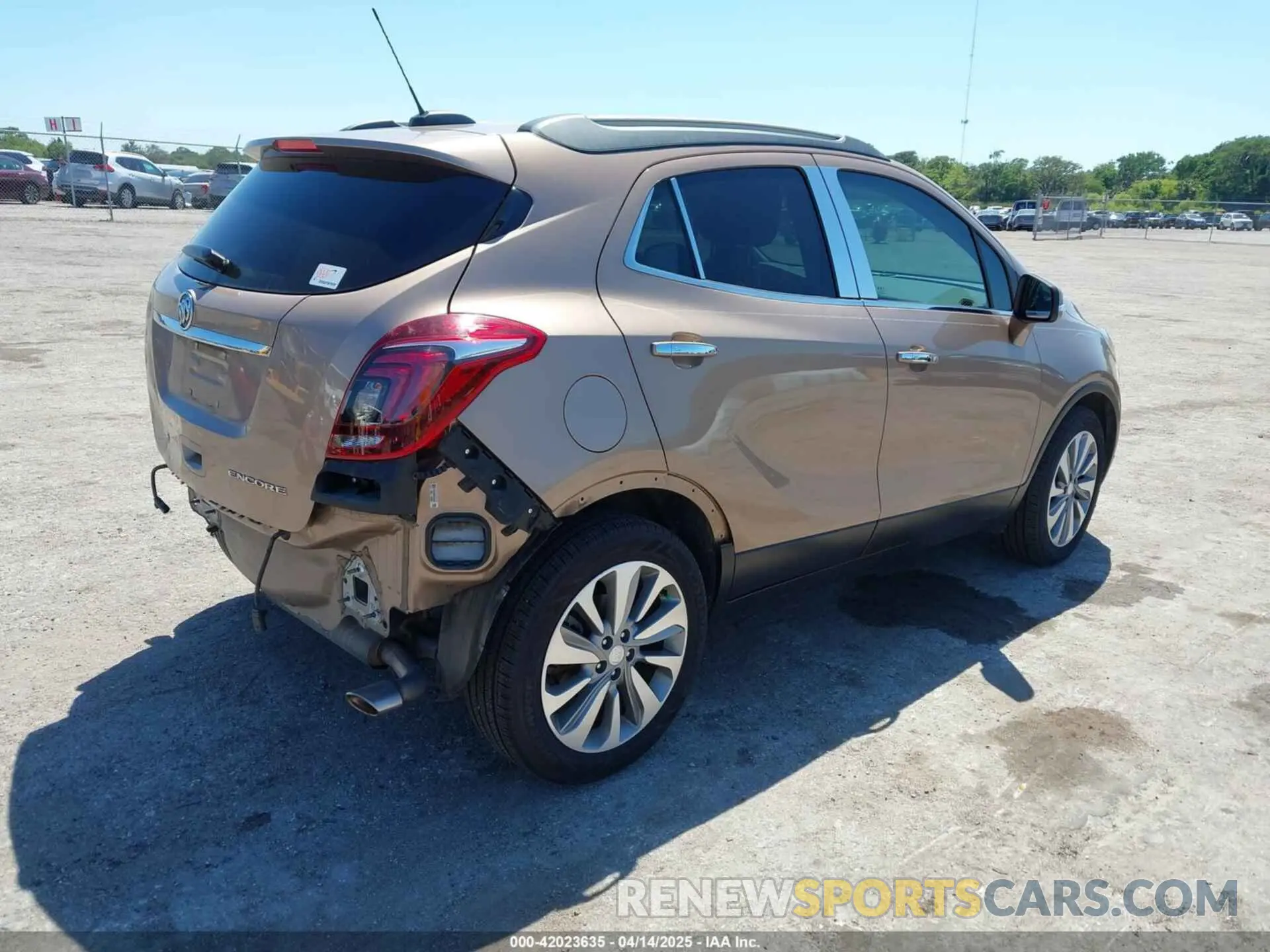 4 fotografías del automóvil dañado KL4CJASB6KB718569 BUICK ENCORE 2019