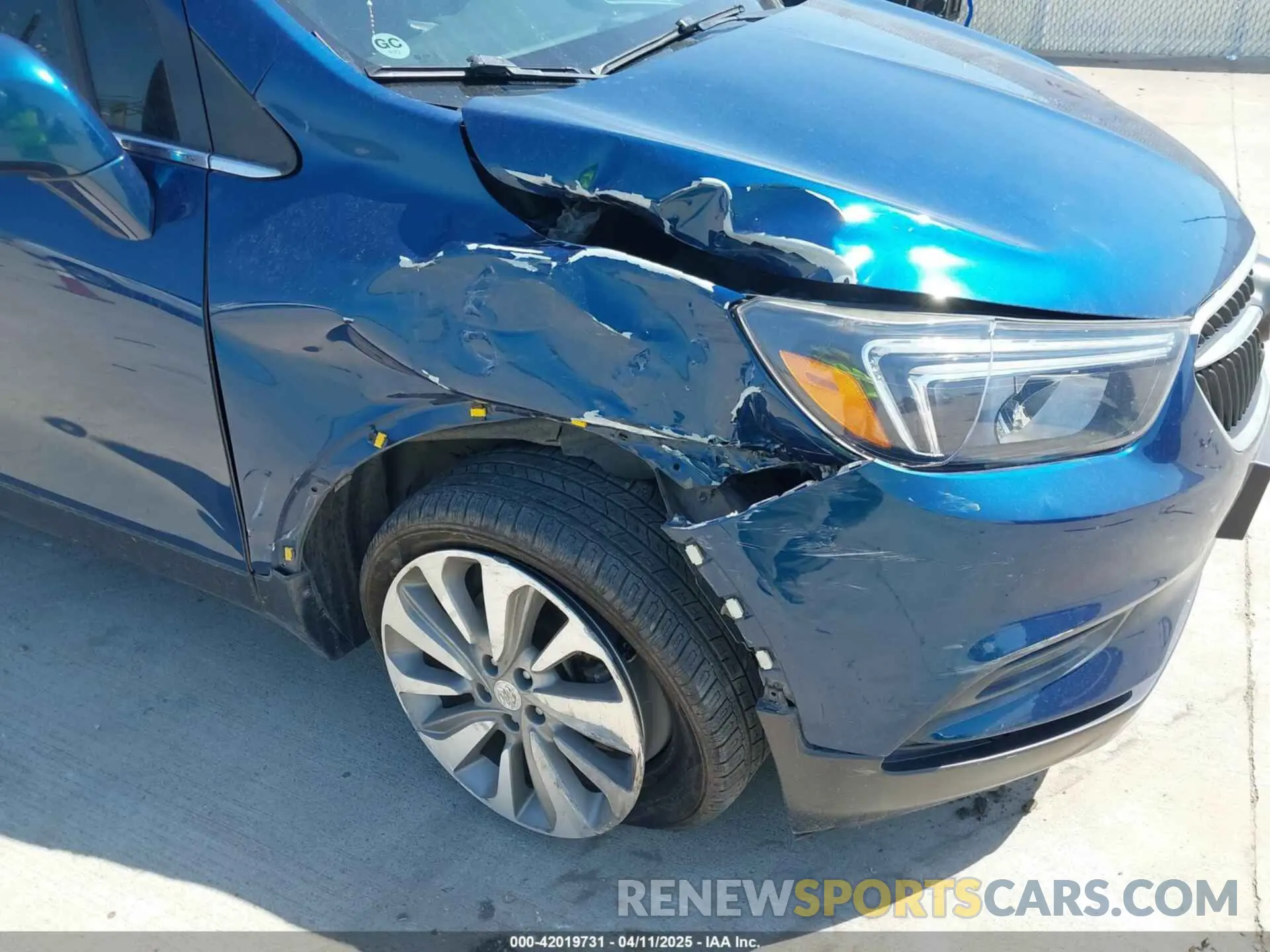6 fotografías del automóvil dañado KL4CJASB6KB760322 BUICK ENCORE 2019