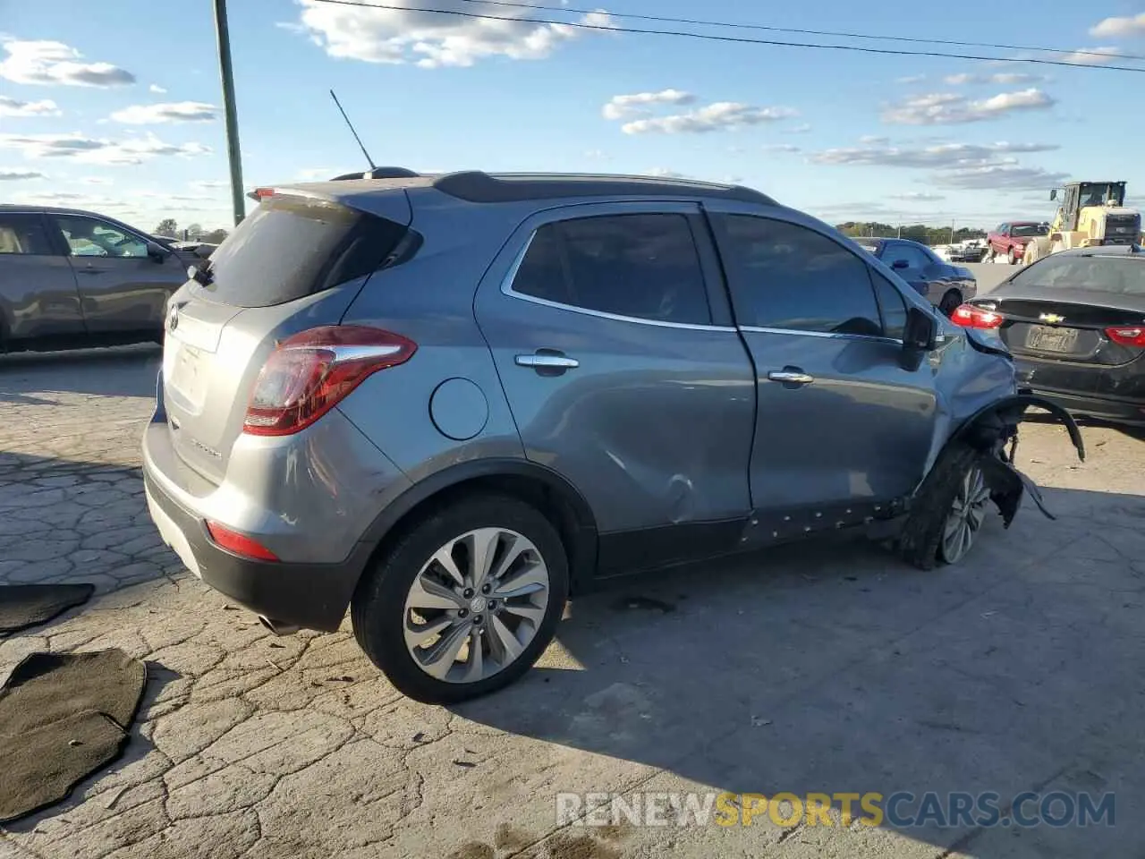 3 fotografías del automóvil dañado KL4CJASB7KB812394 BUICK ENCORE 2019