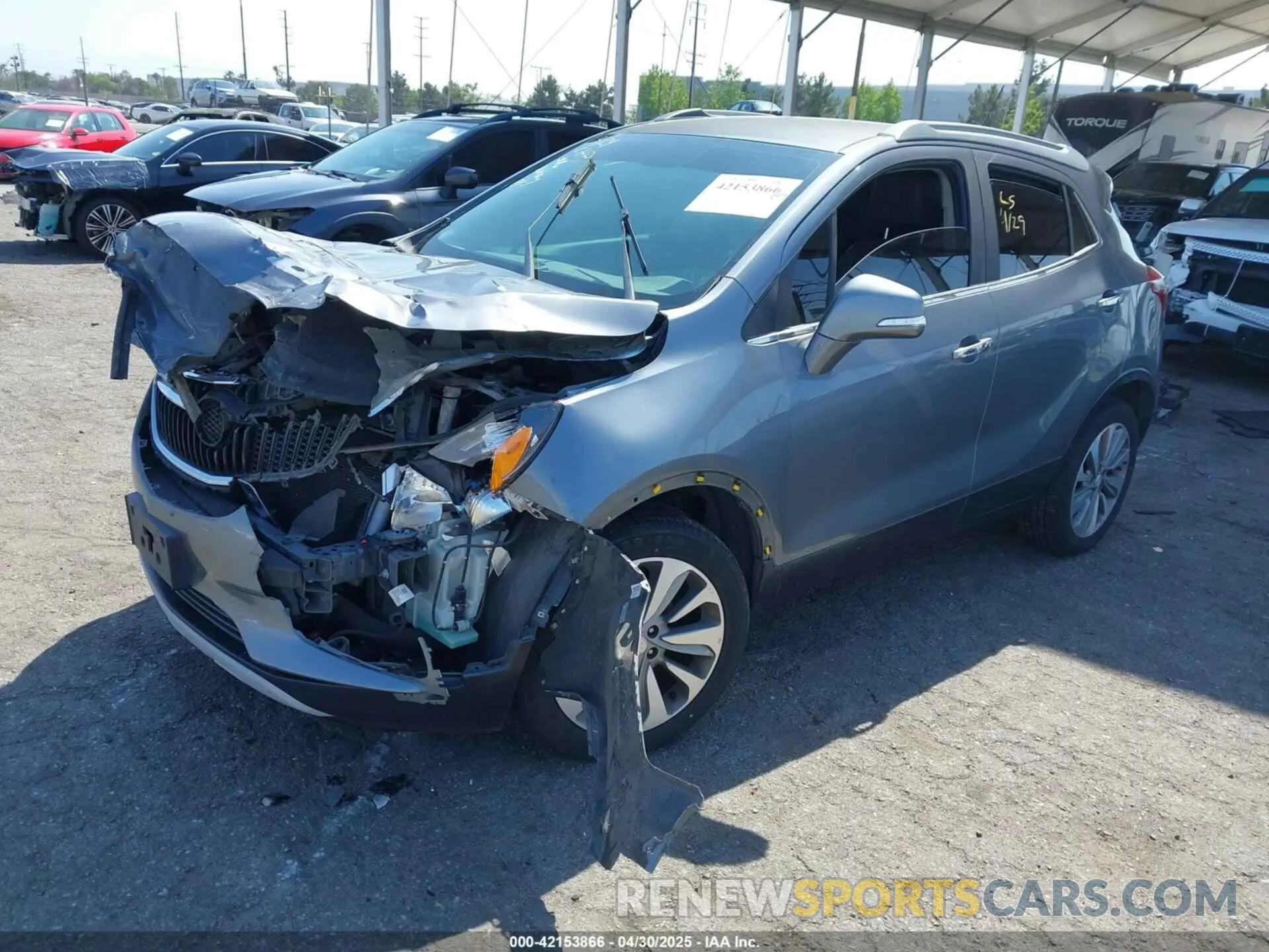 2 fotografías del automóvil dañado KL4CJASB7KB842785 BUICK ENCORE 2019