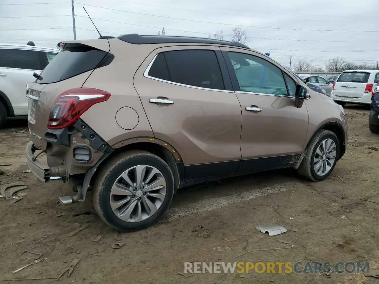 3 fotografías del automóvil dañado KL4CJASBXKB960331 BUICK ENCORE 2019