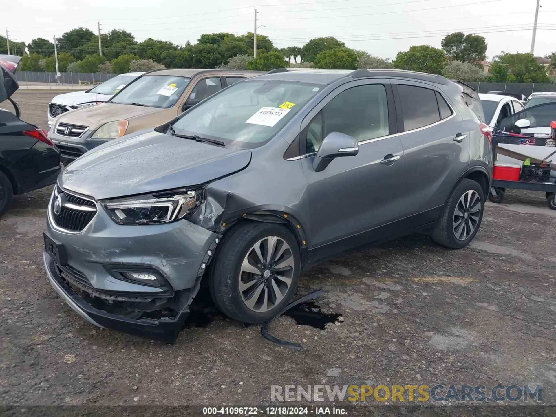 2 fotografías del automóvil dañado KL4CJCSM5KB835265 BUICK ENCORE 2019