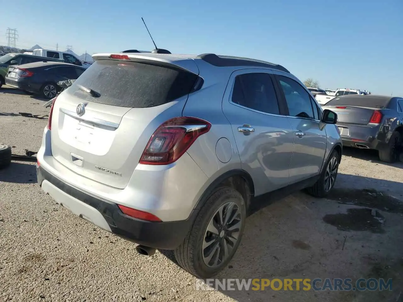 3 fotografías del automóvil dañado KL4CJCSM7KB809976 BUICK ENCORE 2019