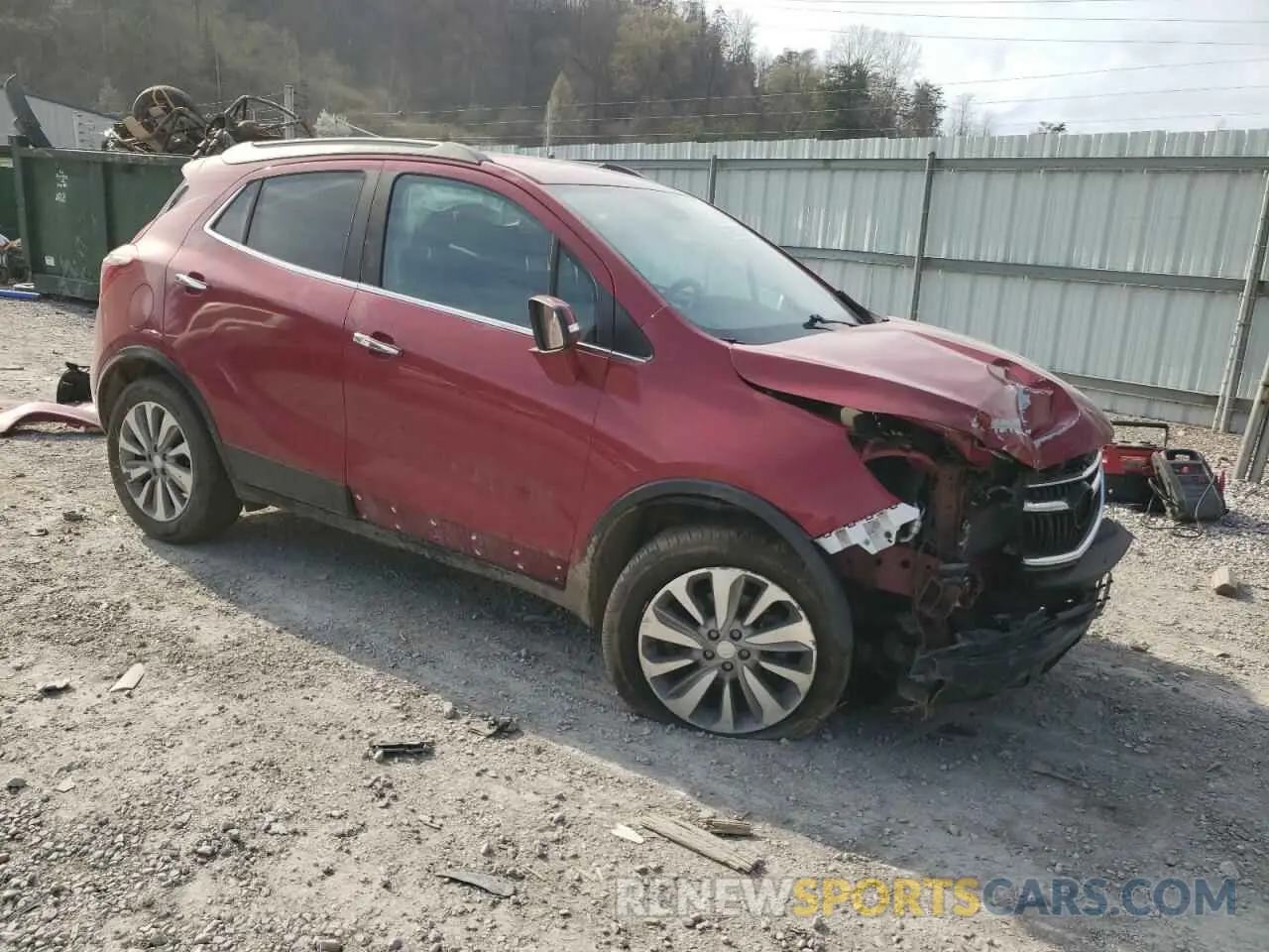 4 fotografías del automóvil dañado KL4CJESB3KB759698 BUICK ENCORE 2019