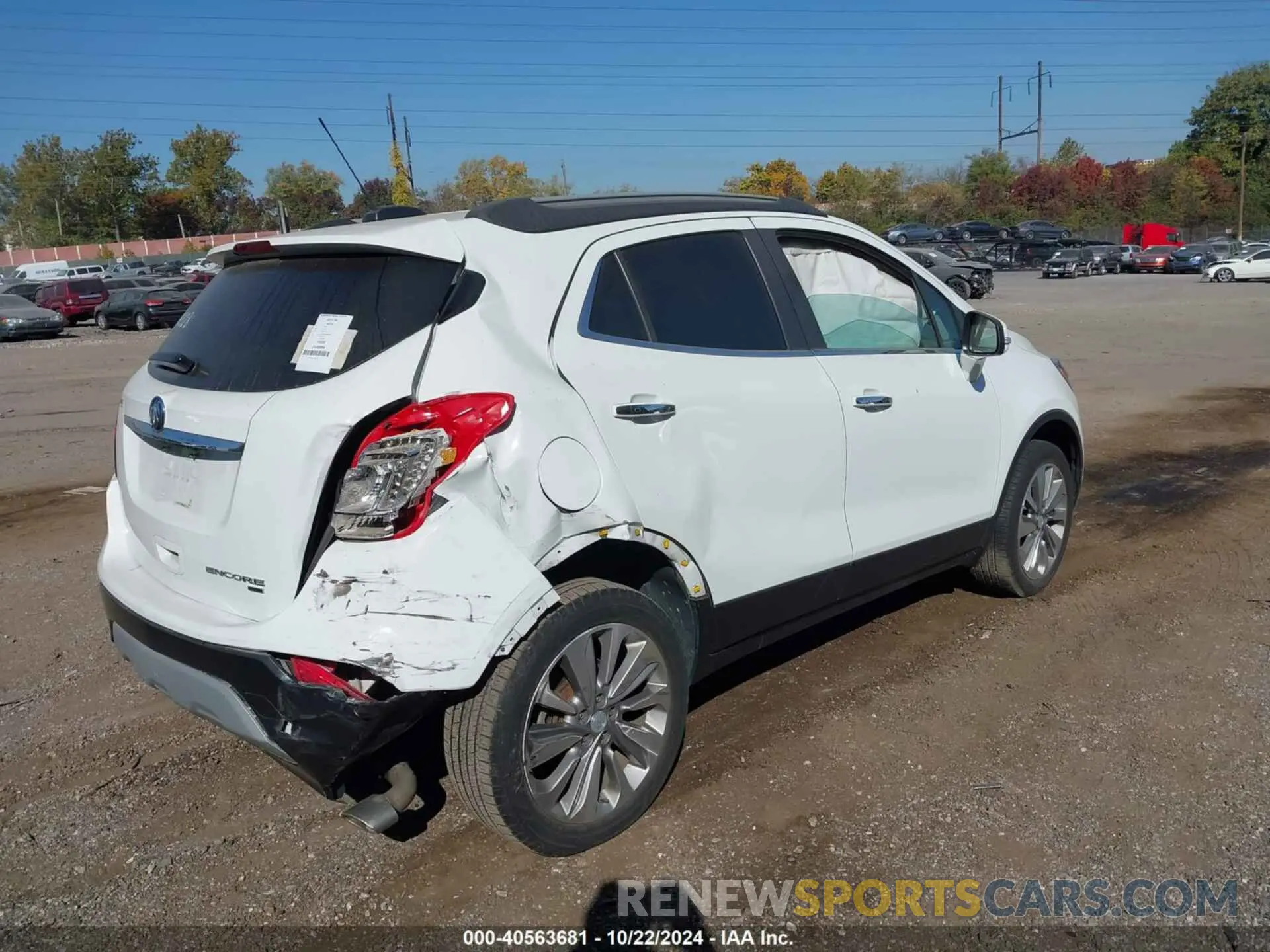 4 fotografías del automóvil dañado KL4CJESB7KB715638 BUICK ENCORE 2019