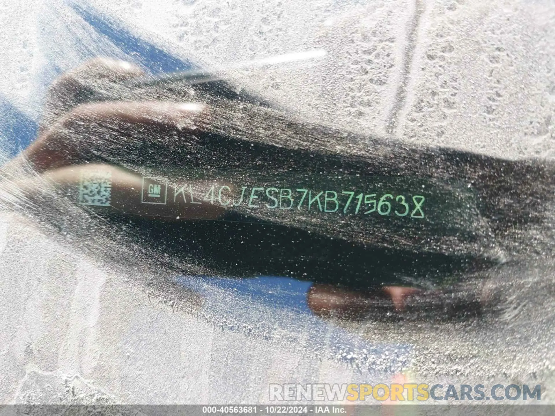 9 fotografías del automóvil dañado KL4CJESB7KB715638 BUICK ENCORE 2019