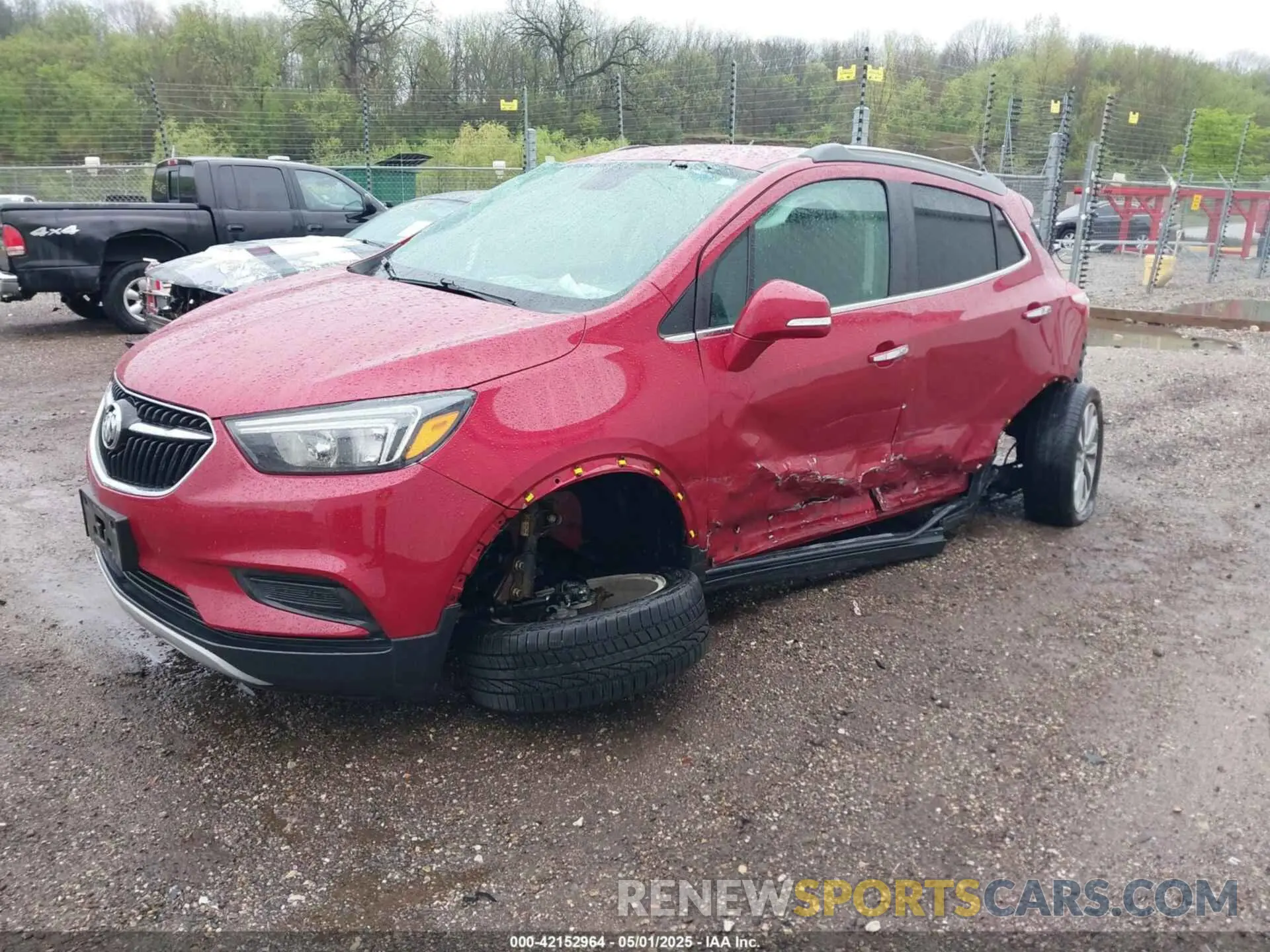 2 fotografías del automóvil dañado KL4CJESB8KB948640 BUICK ENCORE 2019