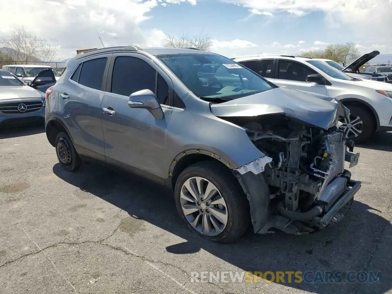 4 fotografías del automóvil dañado KL4CJESB9KB834047 BUICK ENCORE 2019