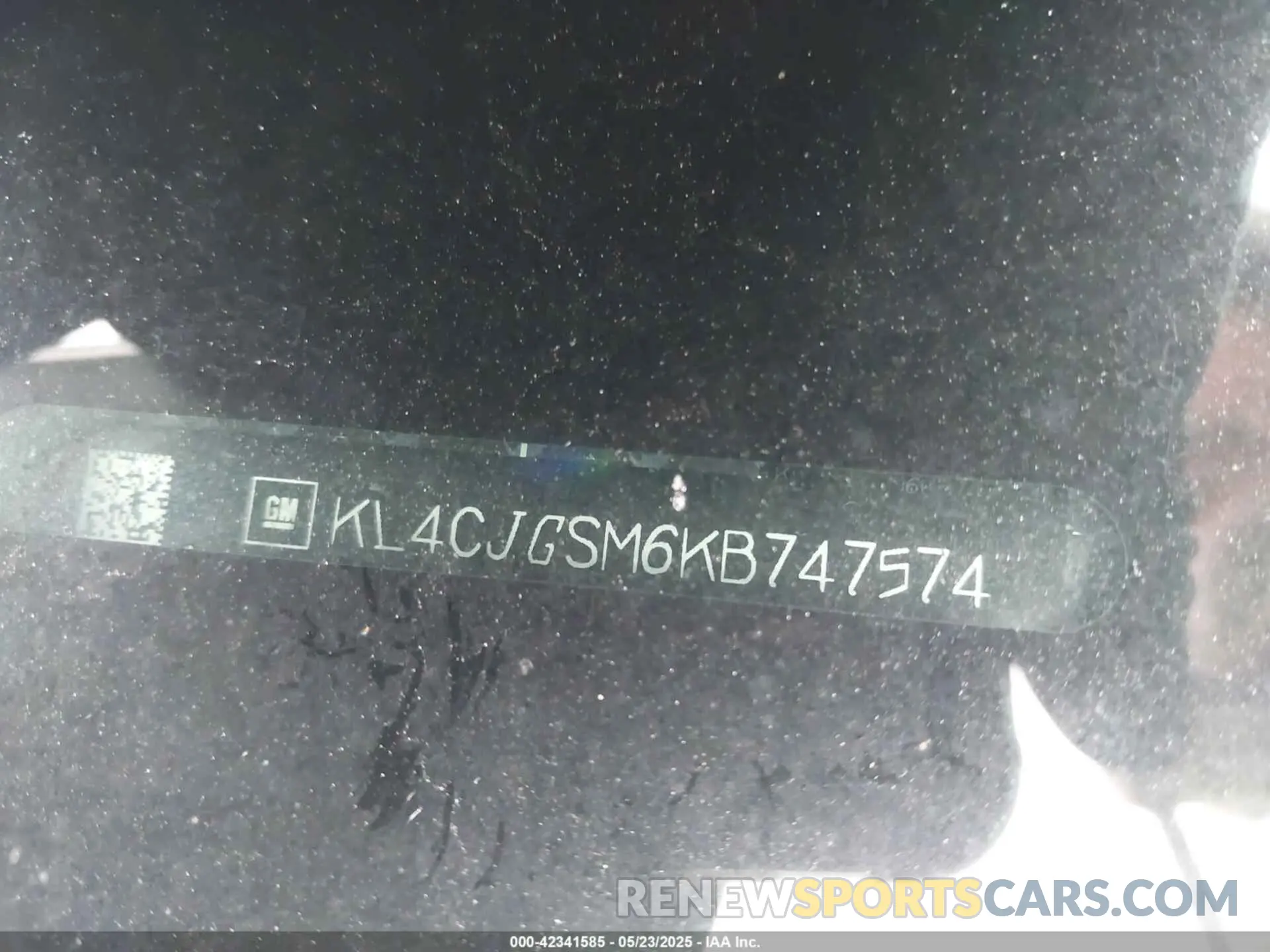12 fotografías del automóvil dañado KL4CJGSM6KB747574 BUICK ENCORE 2019