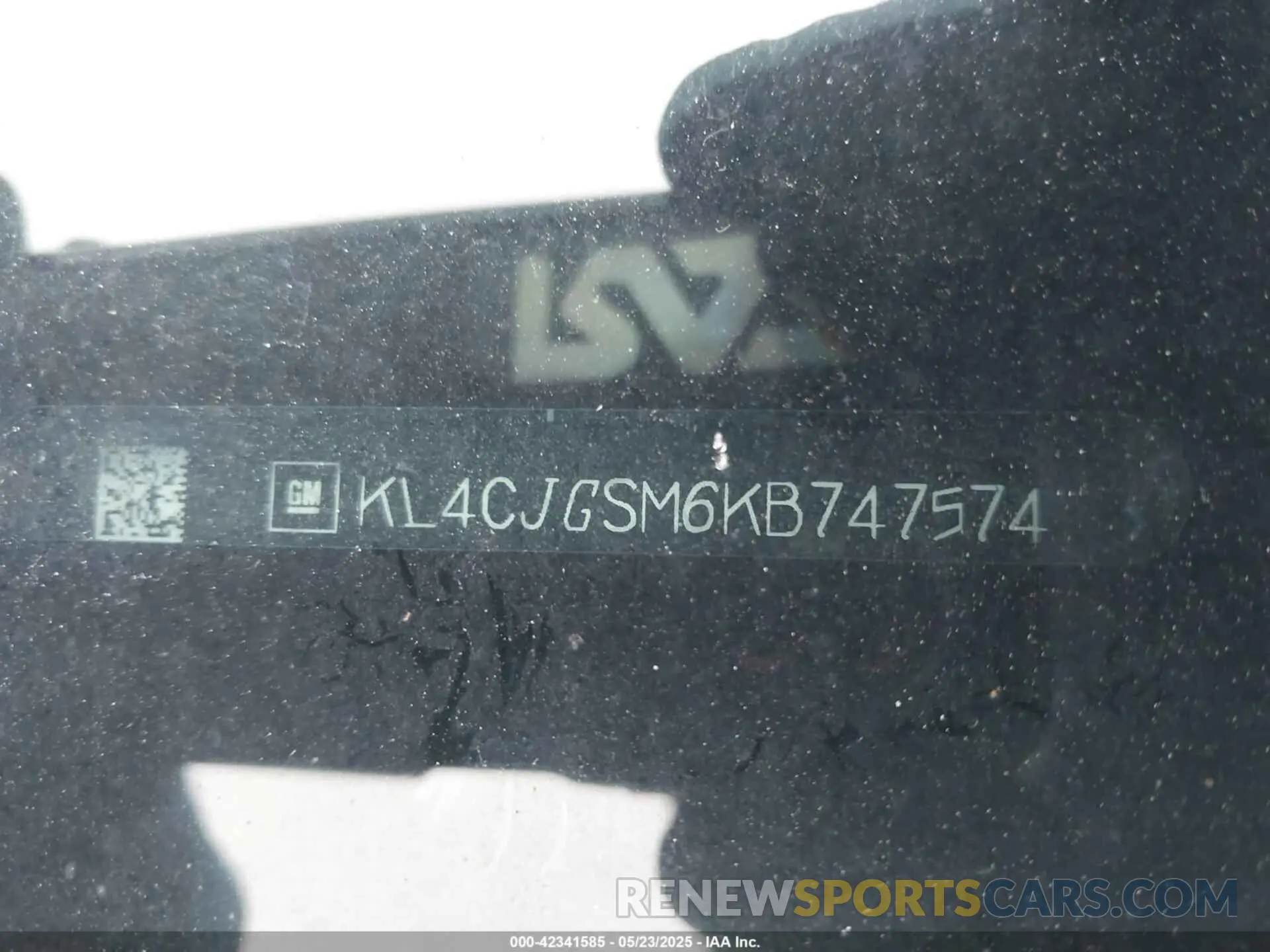 18 fotografías del automóvil dañado KL4CJGSM6KB747574 BUICK ENCORE 2019