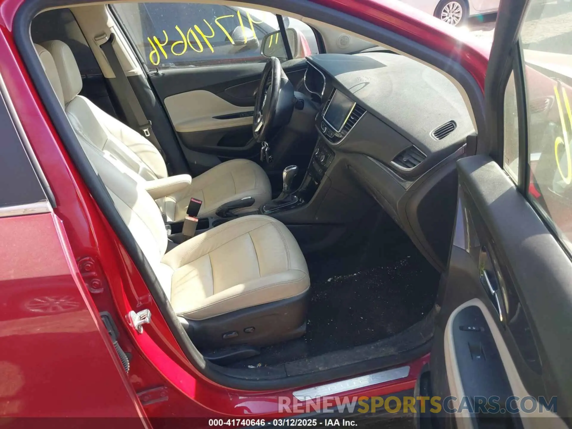5 fotografías del automóvil dañado KL4CJGSM8KB955522 BUICK ENCORE 2019