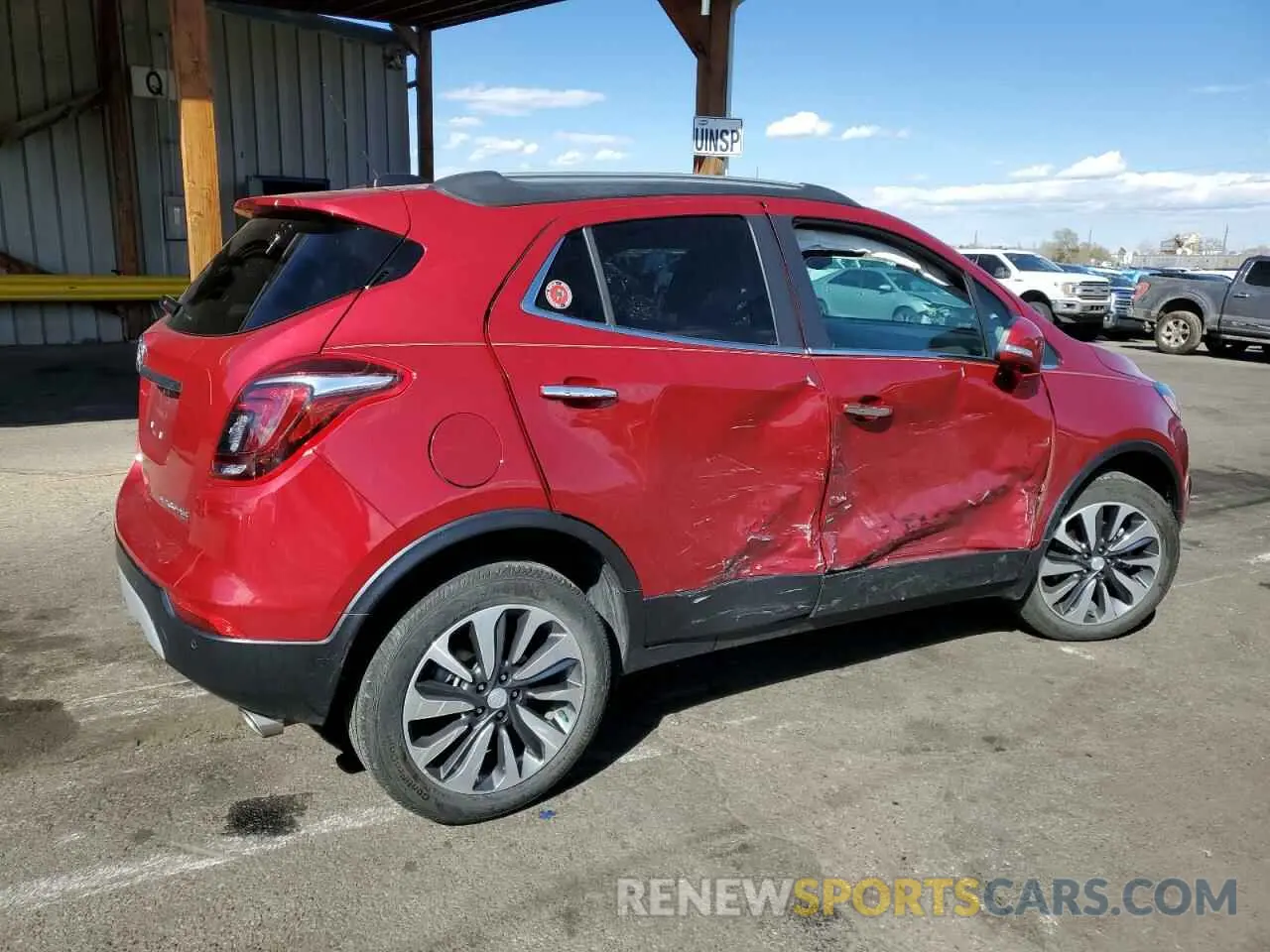 3 fotografías del automóvil dañado KL4CJGSMXKB857270 BUICK ENCORE 2019