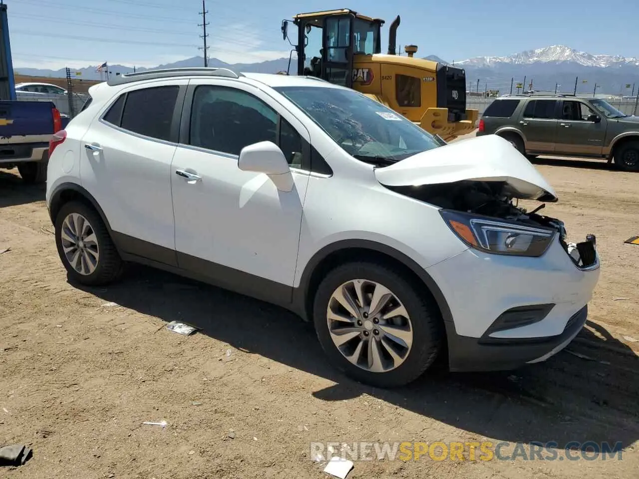 4 fotografías del automóvil dañado KL4CJASB0LB025725 BUICK ENCORE 2020