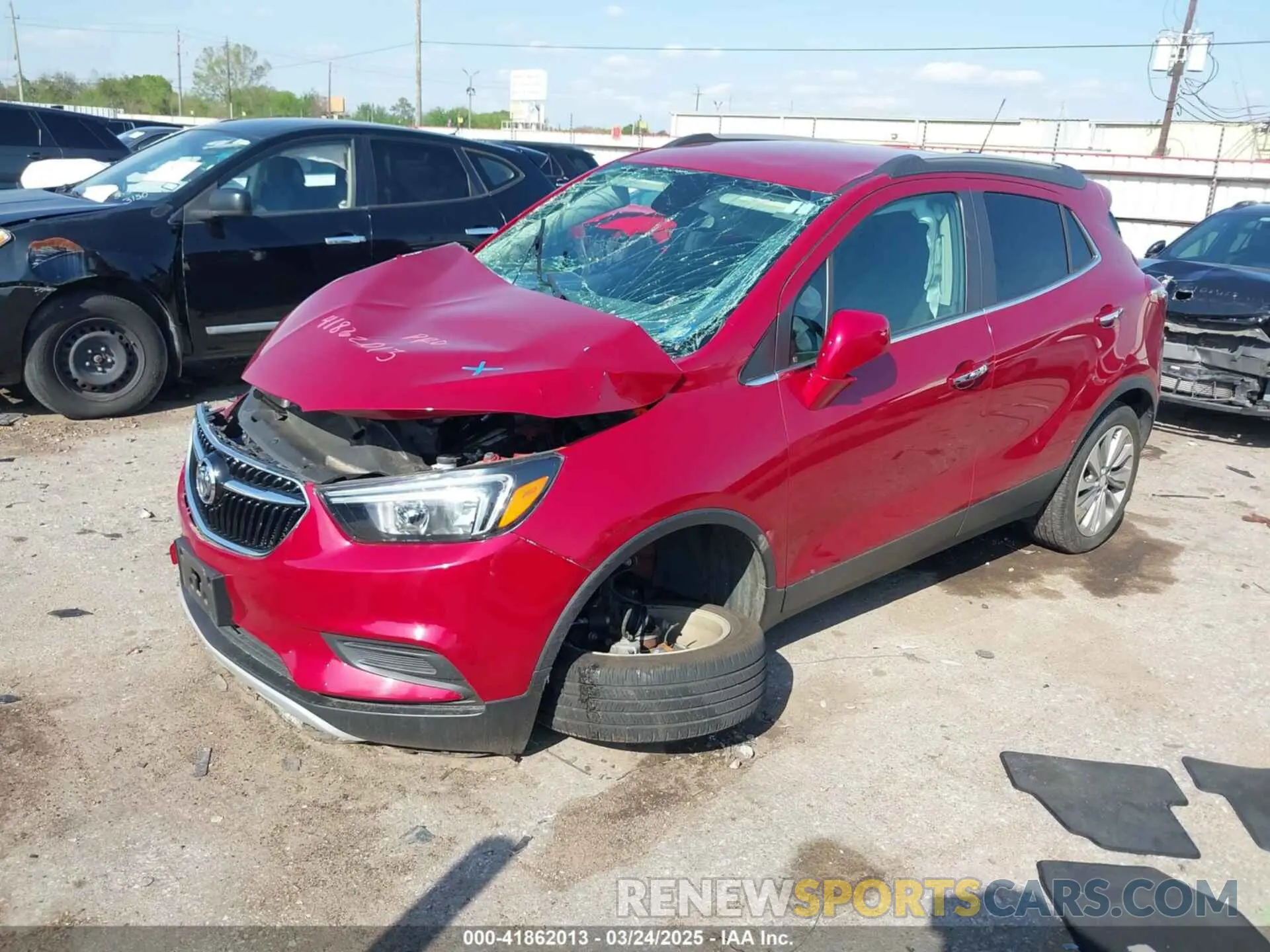 2 fotografías del automóvil dañado KL4CJASB2LB067068 BUICK ENCORE 2020