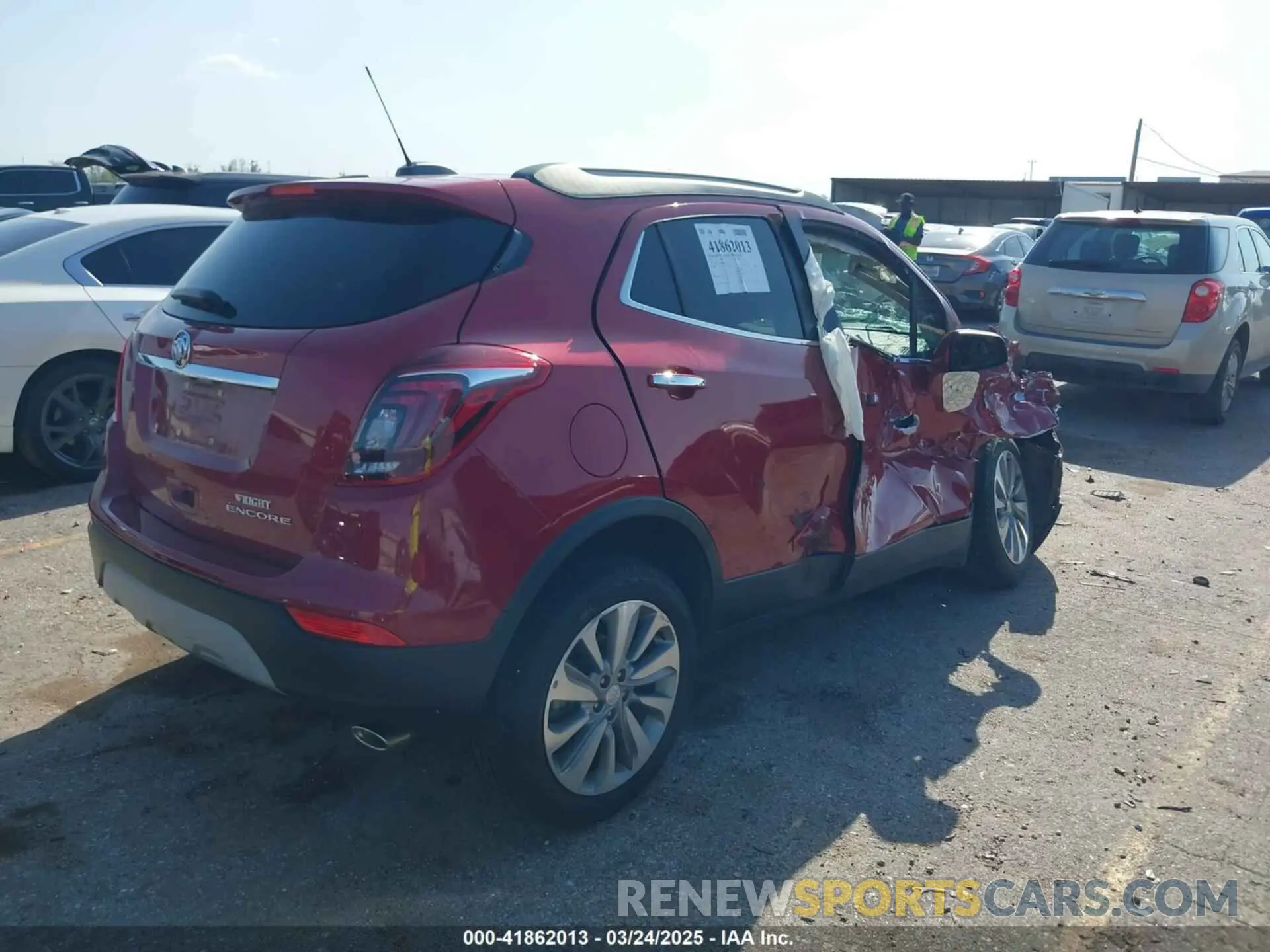 4 fotografías del automóvil dañado KL4CJASB2LB067068 BUICK ENCORE 2020