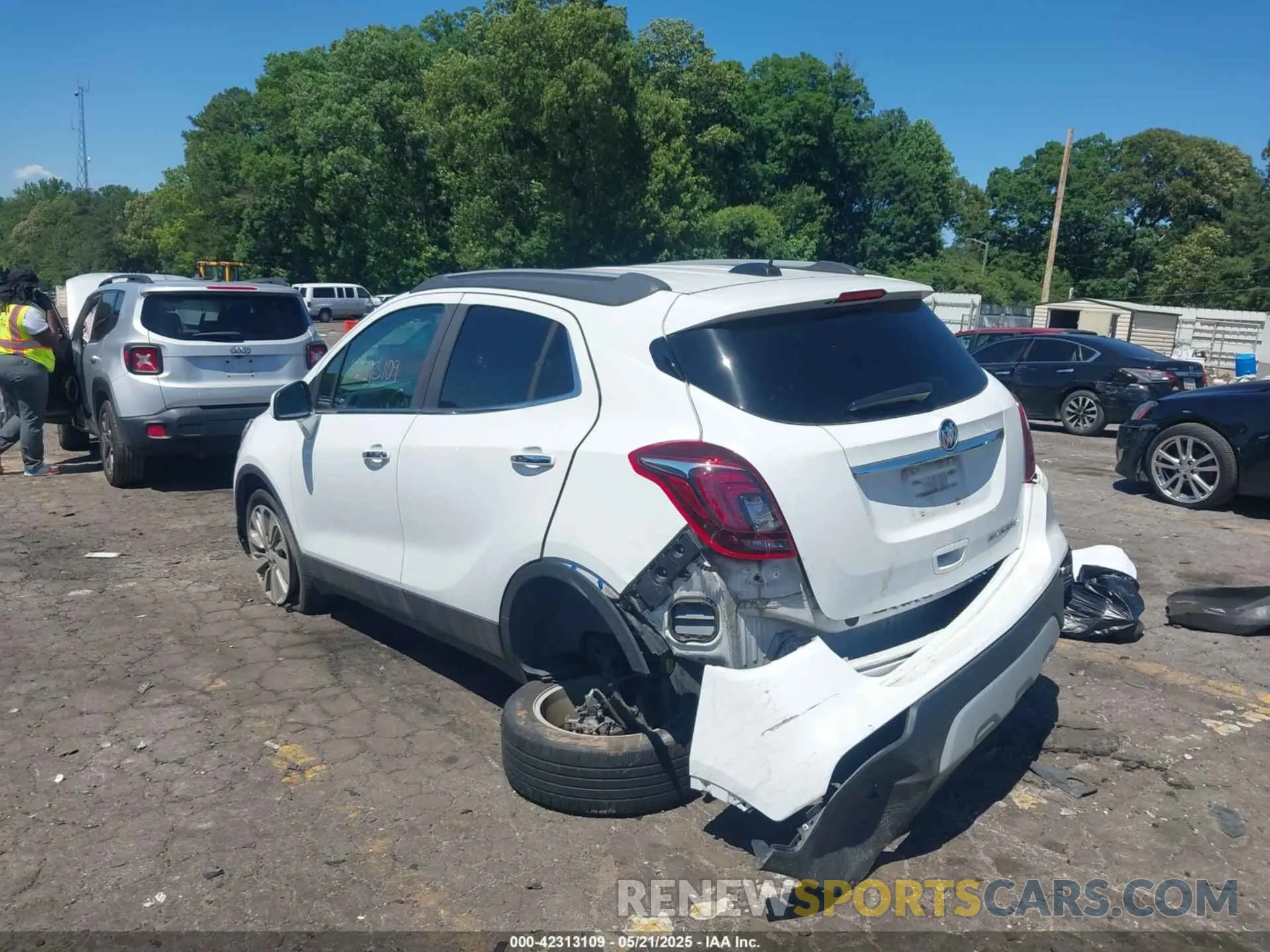 3 fotografías del automóvil dañado KL4CJASB4LB092280 BUICK ENCORE 2020